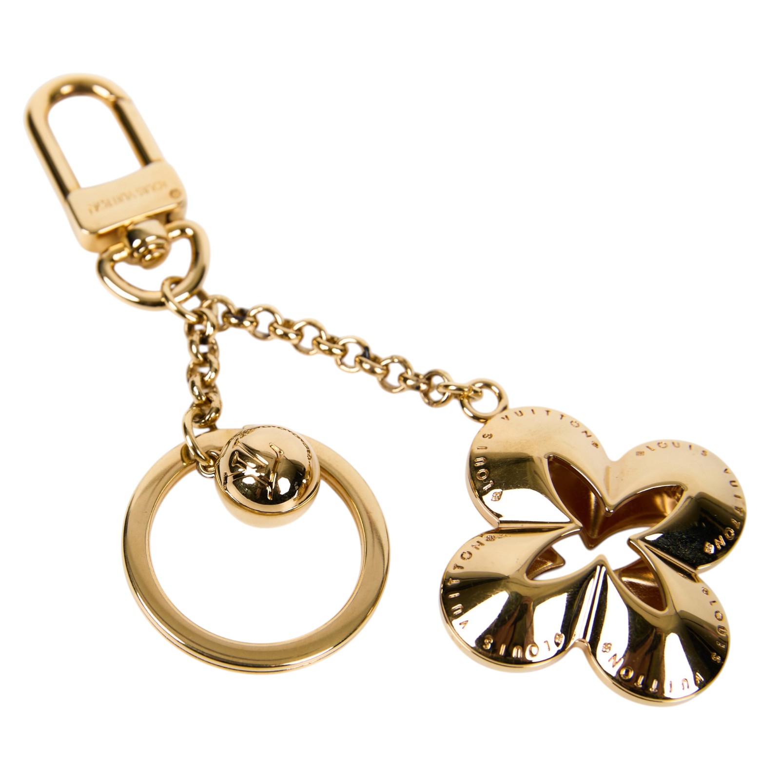 路易威登 LOUIS VUITTON Portocre Eclipse 鑰匙圈 包掛 吊飾 M65222 金花吊飾 原廠盒子/防塵袋