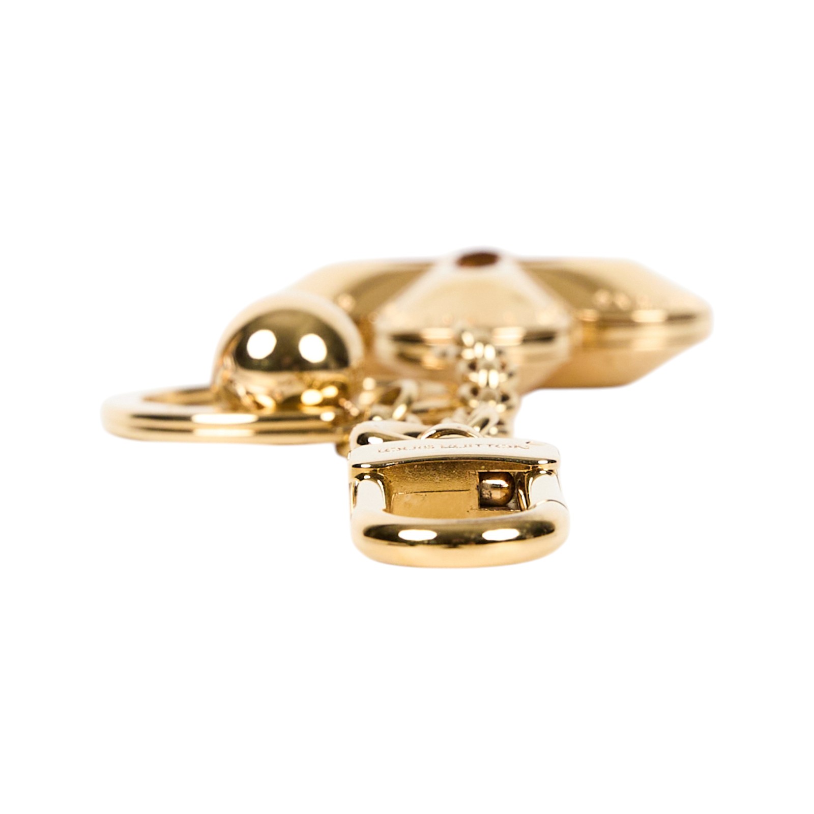 路易威登 LOUIS VUITTON Portocre Eclipse 鑰匙圈 包掛 吊飾 M65222 金花吊飾 原廠盒子/防塵袋