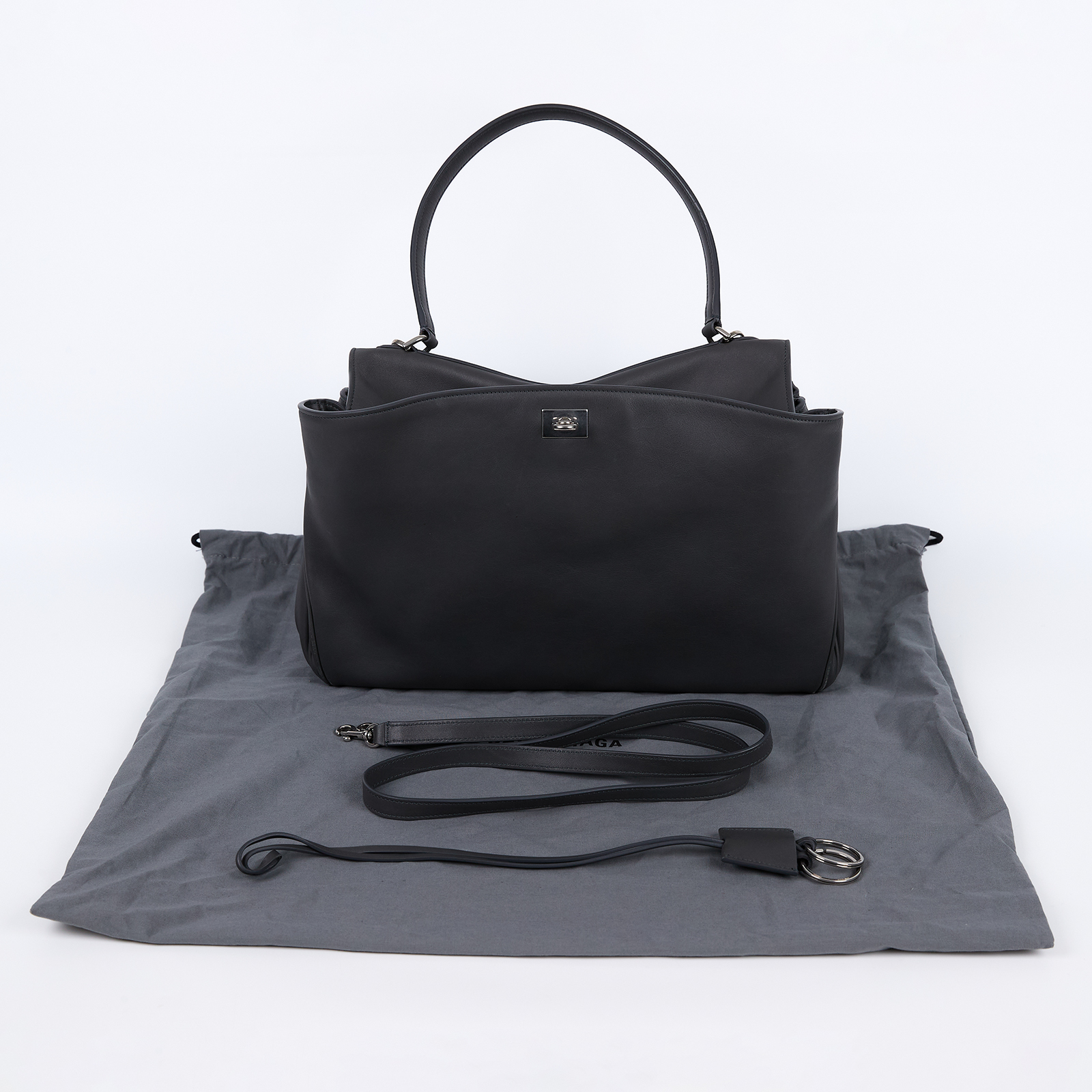 巴黎世家 BALENCIAGA Rodeo Medium 手提包 7897722AA4V 灰Rodeo 中號 防塵袋/背帶