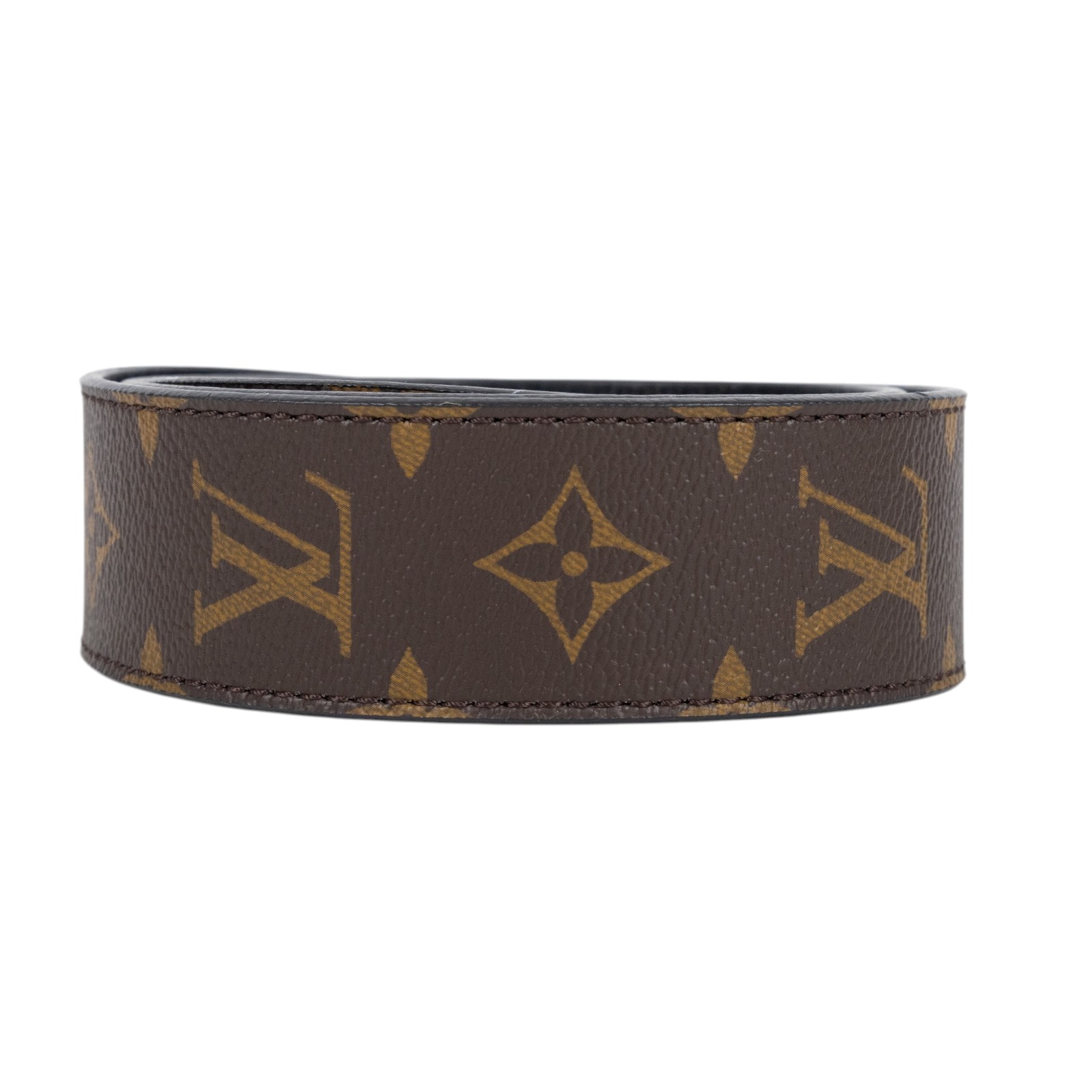 路易威登 LOUIS VUITTON Monogram 肩背帶 黑色 J02288 原花背帶 購買證明影本