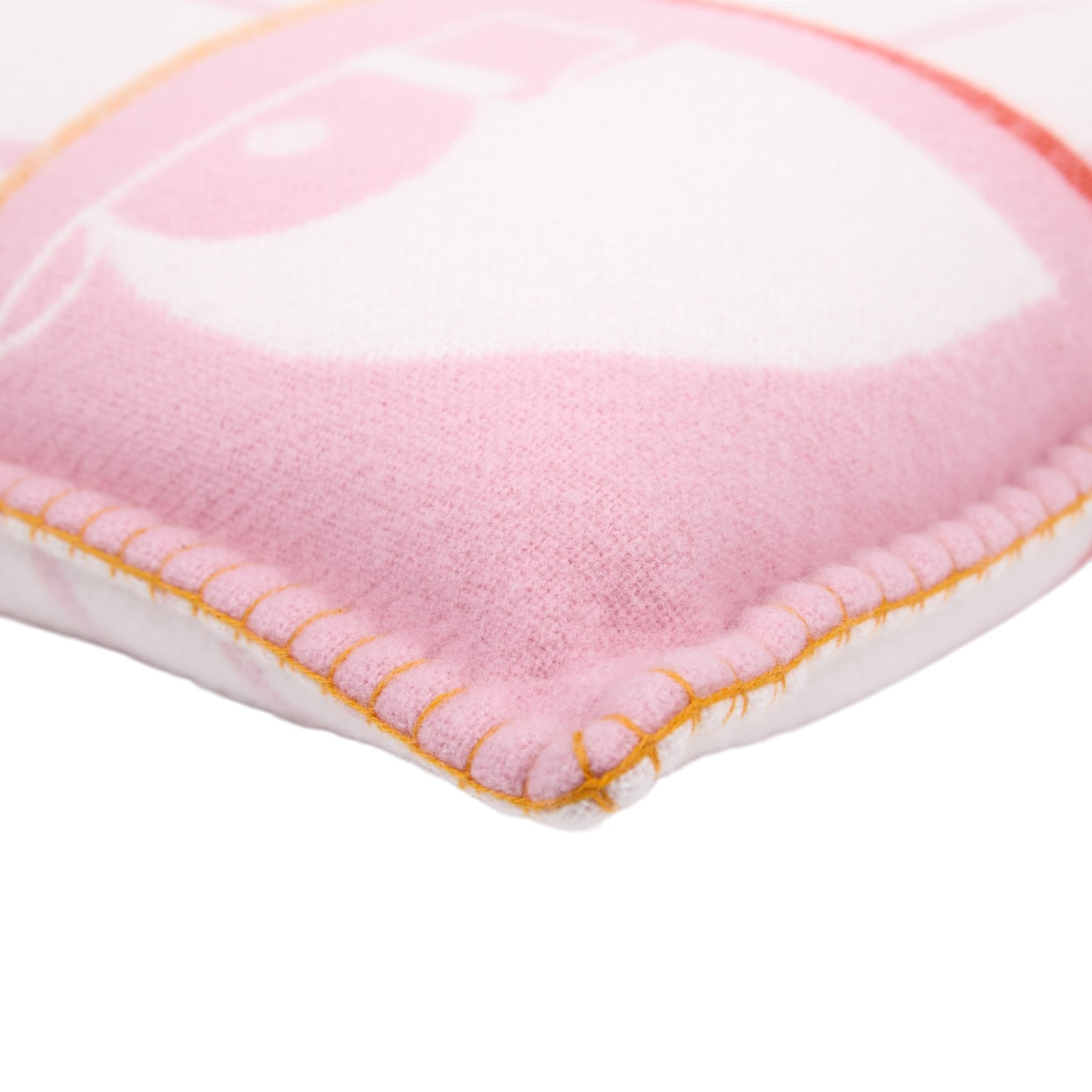 愛馬仕 Hermes Animaux Blocks 抱枕 石英粉 H104353Mv01  粉Animaux Blocks抱枕 防塵袋