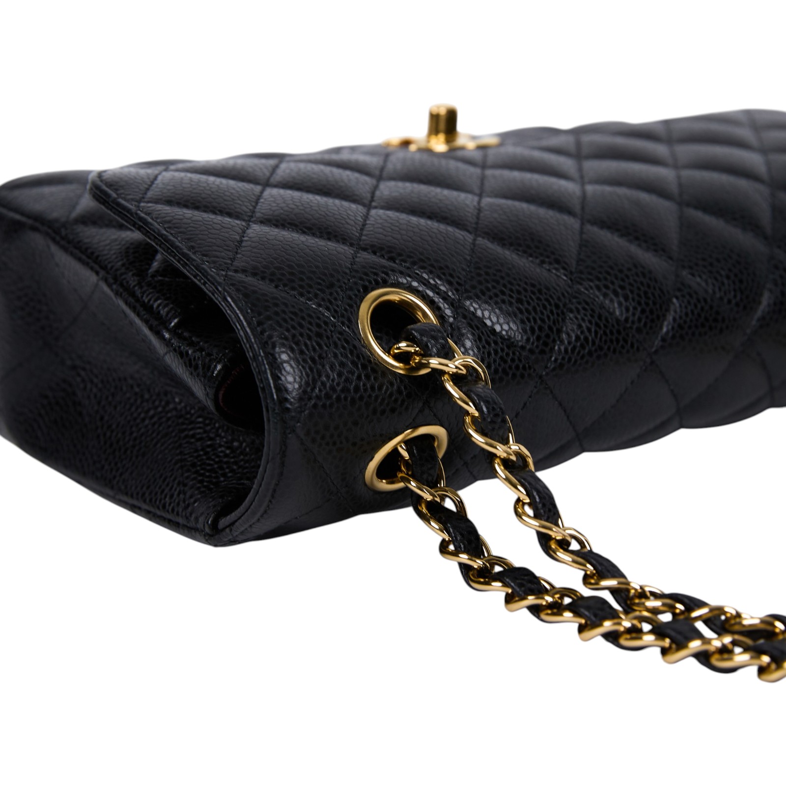 香奈兒 CHANEL CF 經典 小型 口蓋包 A01113 Y01864 黑金荔枝COCO23 原廠盒子/防塵袋/保證卡購買證明