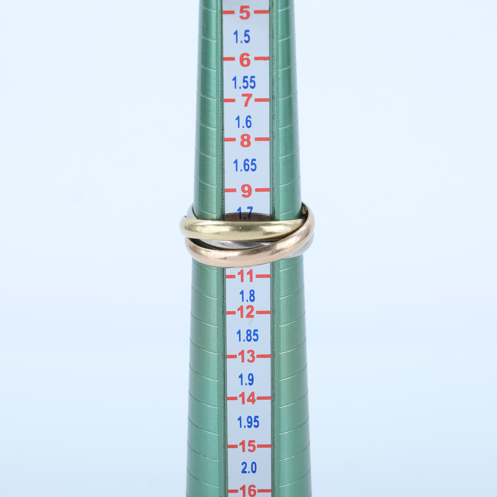 卡地亞 CARTIER Trinity 戒指 B4086151 K18 TRINITY三環戒指#51 原廠盒子/保證卡/購買證明