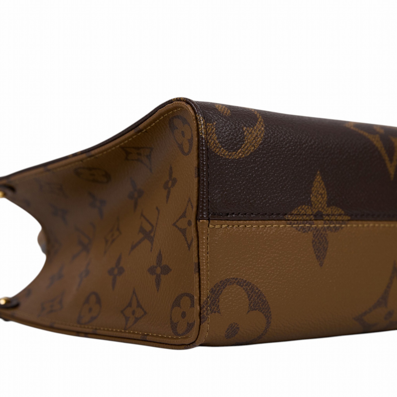 路易威登 LOUIS VUITTON OnTheGo PM 雙色帆布 手提 斜背包 M46373 晶片款  原廠盒子/防塵袋/背帶/內袋/購買證明