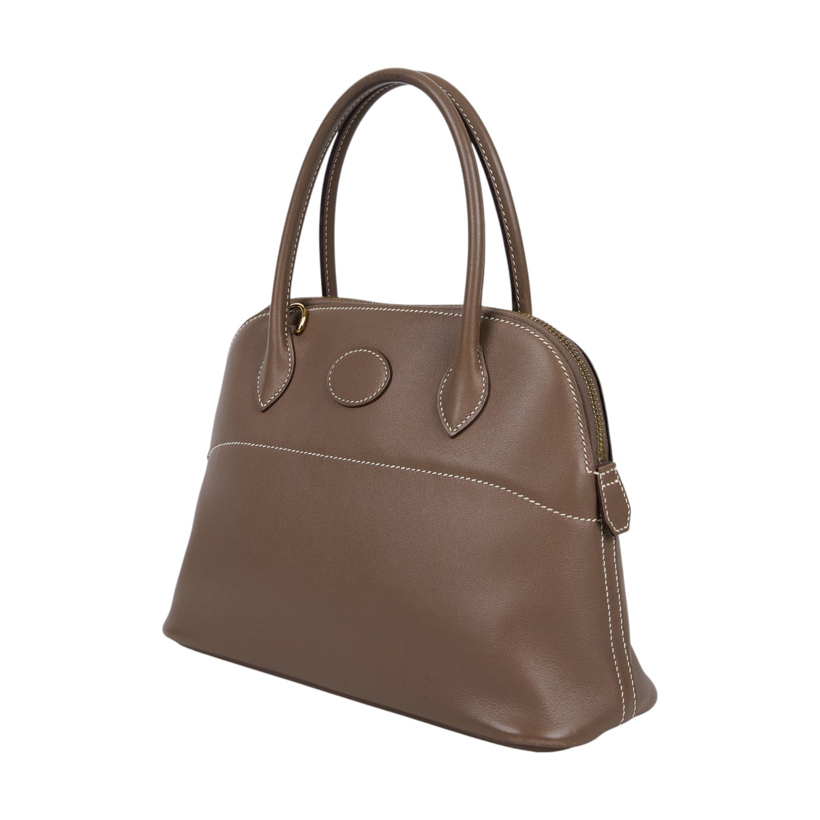 愛馬仕 Hermes Bolide Bag 柏莉包 27 金色五金 大象灰 H047653CC18 /A SA 011 WU  原廠盒子/防塵袋/背帶/購買證明