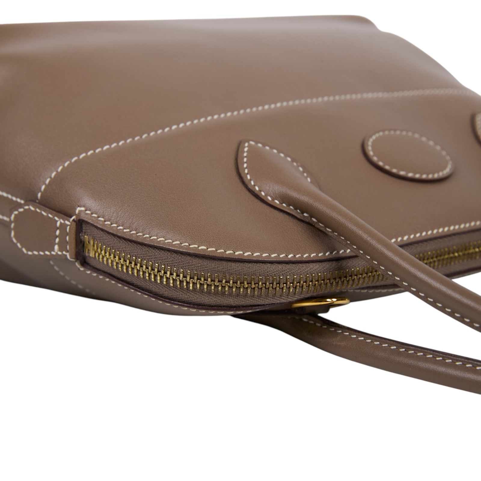 愛馬仕 Hermes Bolide Bag 柏莉包 27 金色五金 大象灰 H047653CC18 /A SA 011 WU  原廠盒子/防塵袋/背帶/購買證明