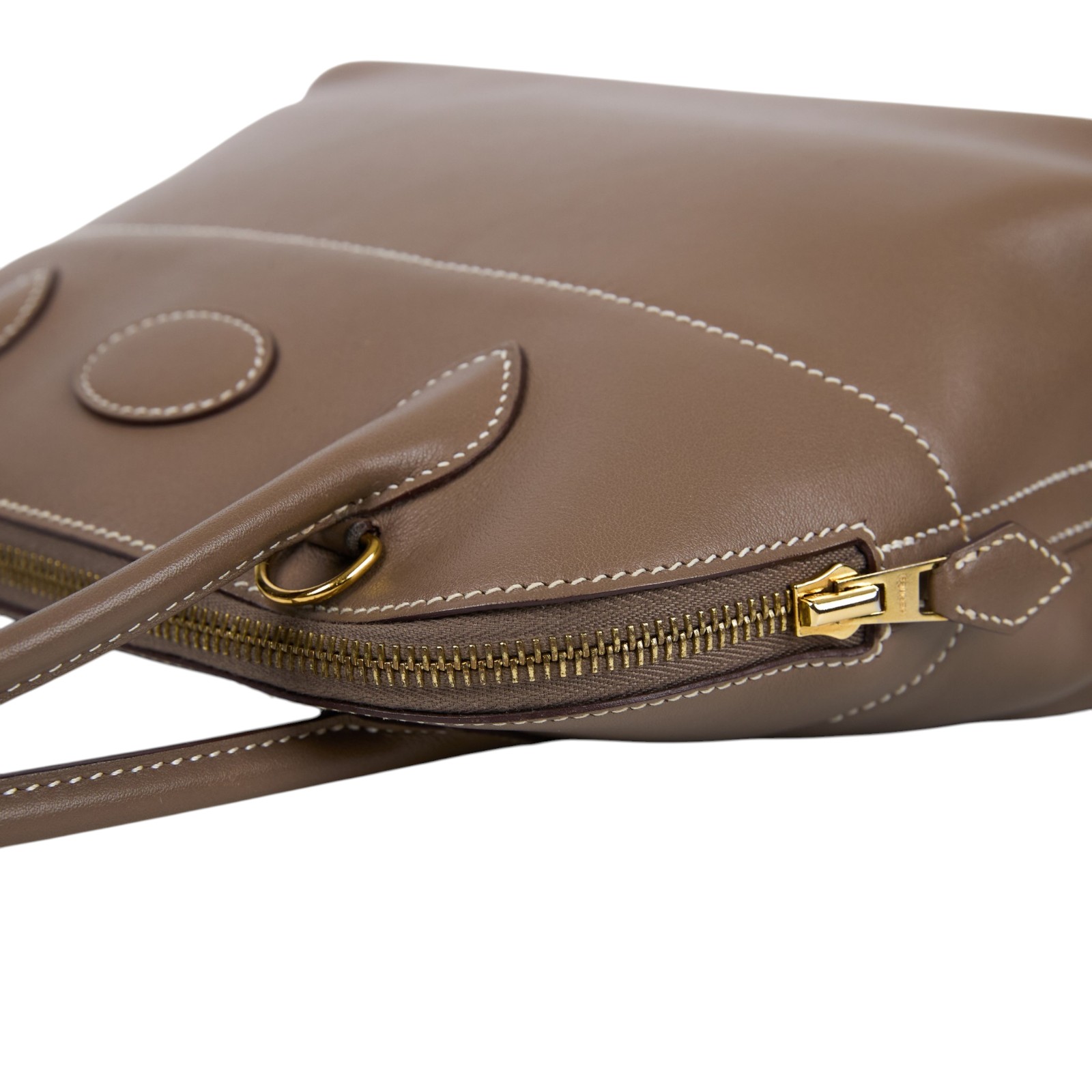 愛馬仕 Hermes Bolide Bag 柏莉包 27 金色五金 大象灰 H047653CC18 /A SA 011 WU  原廠盒子/防塵袋/背帶/購買證明