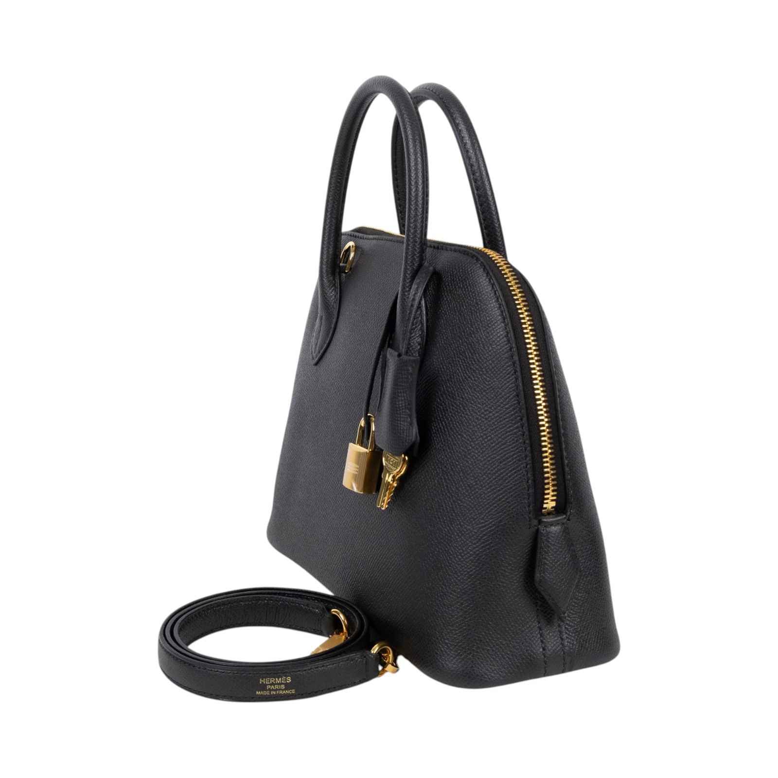 愛馬仕 Hermes Bolide Bag  1923 柏莉包 25 金色五金 黑色 H082798CC89 /W IT 842 KI  原廠盒子/防塵袋3/背帶/鎖組/購買證明