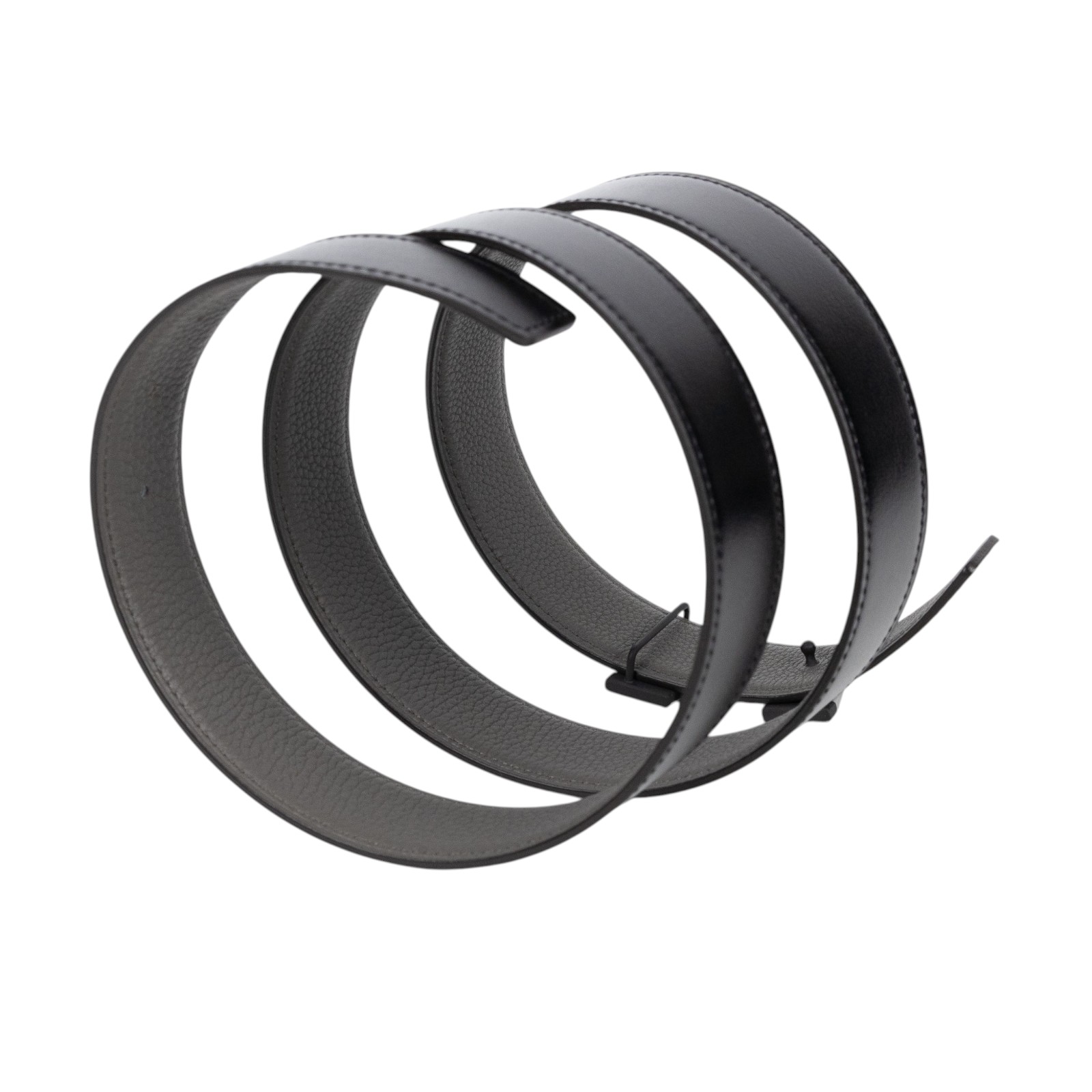 愛馬仕 Hermes Mini Constance 皮帶扣 雙面皮腰帶  Y FM 440 Y刻 黑灰雙面H皮帶#100 原廠盒子/防塵袋2