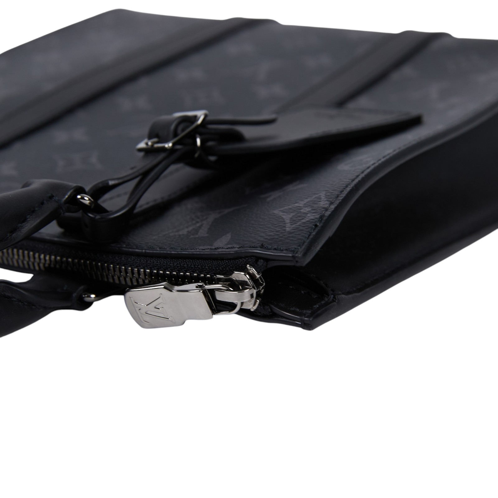 路易威登 LOUIS VUITTON Sac Plat Cross 手提包 肩背包 斜背包 公事包 M46098 晶片款  原廠盒子/背帶T/防塵袋/購買證明