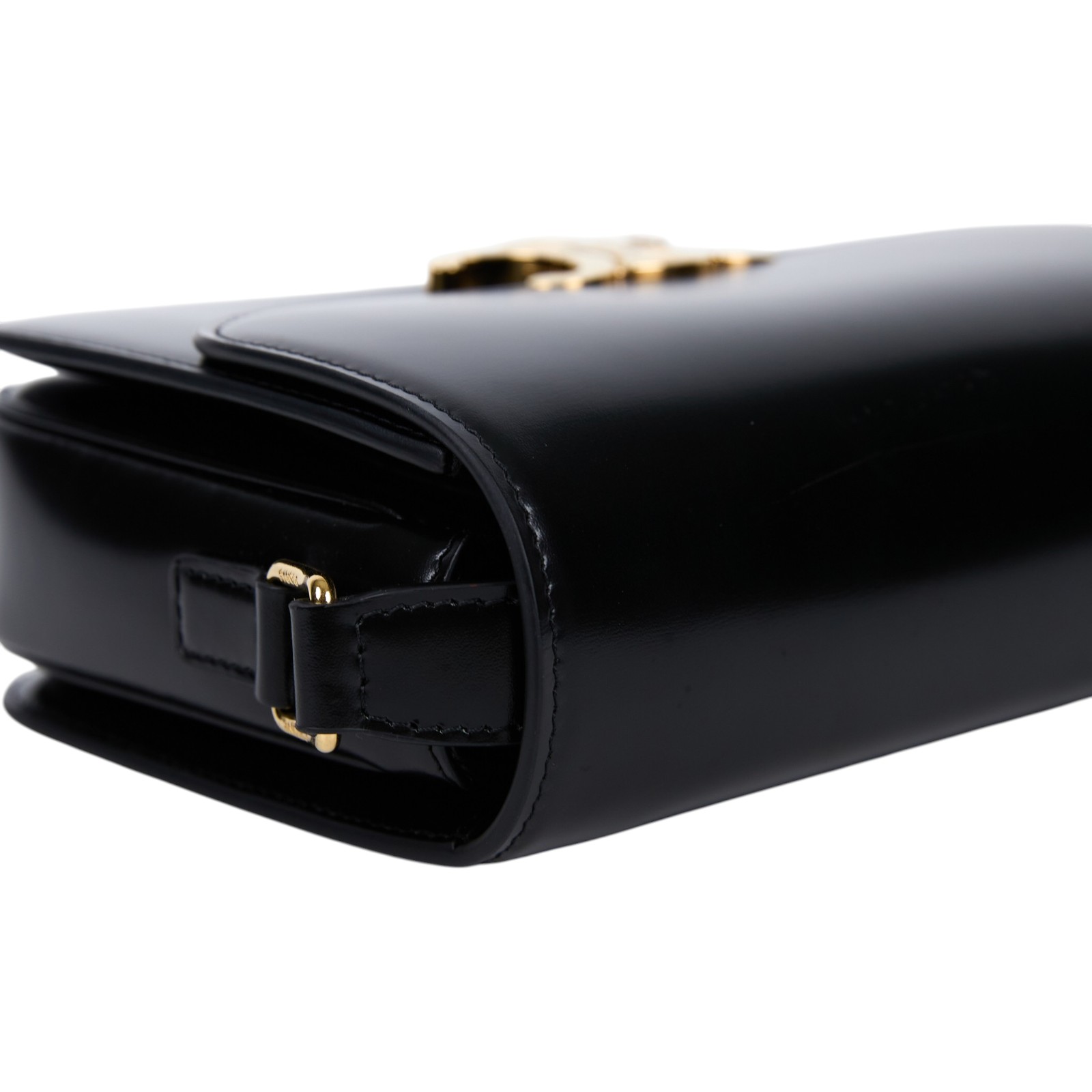 思琳 CELINE 亮面牛皮革 Classique Triomphe 凱旋門 肩背包 187363BF4  原廠盒子/防塵袋/購買證明