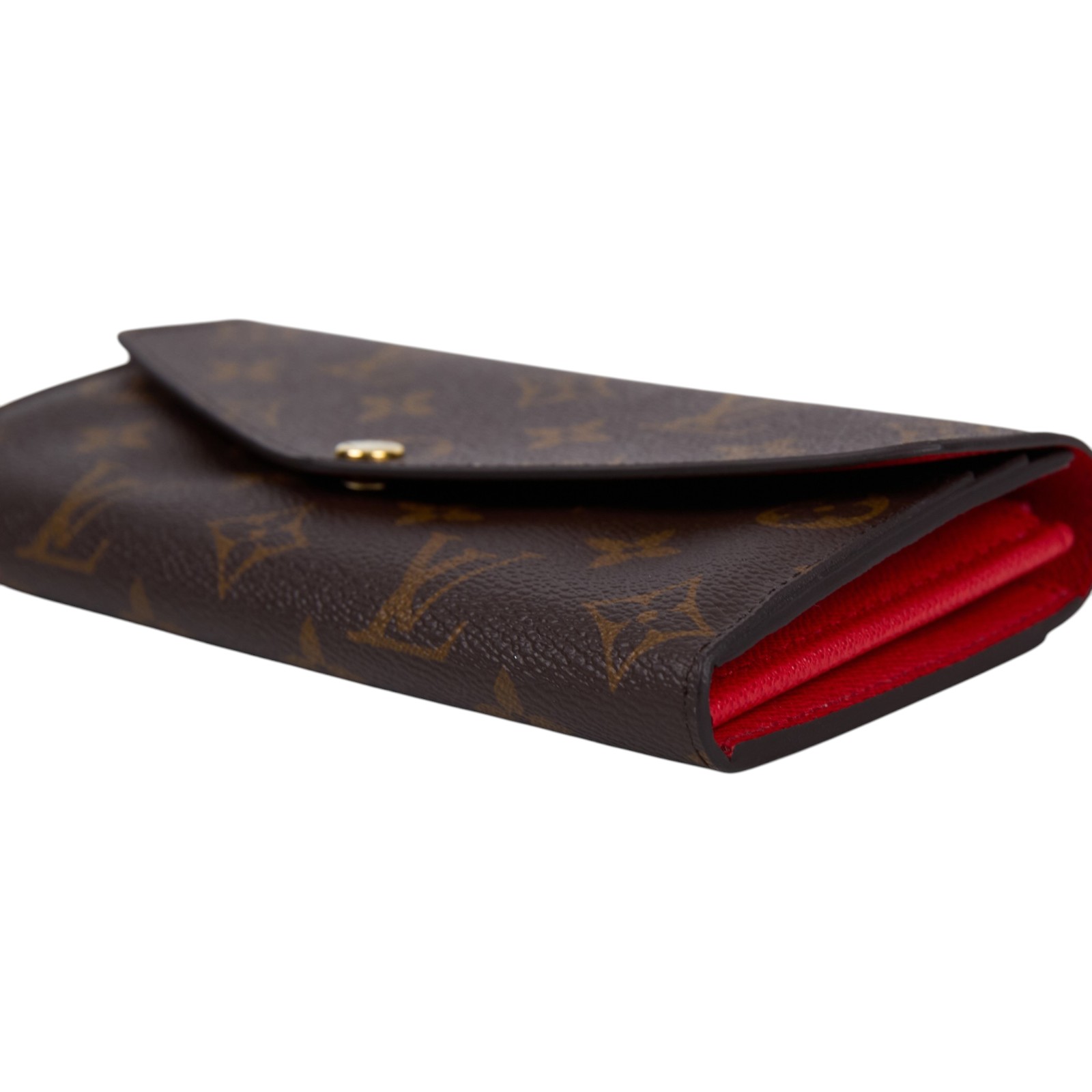 路易威登 LOUIS VUITTON Sarah 錢包 口蓋長夾 罌粟紅色 M62236 原花 Sarah 長夾 原廠盒子/防塵袋