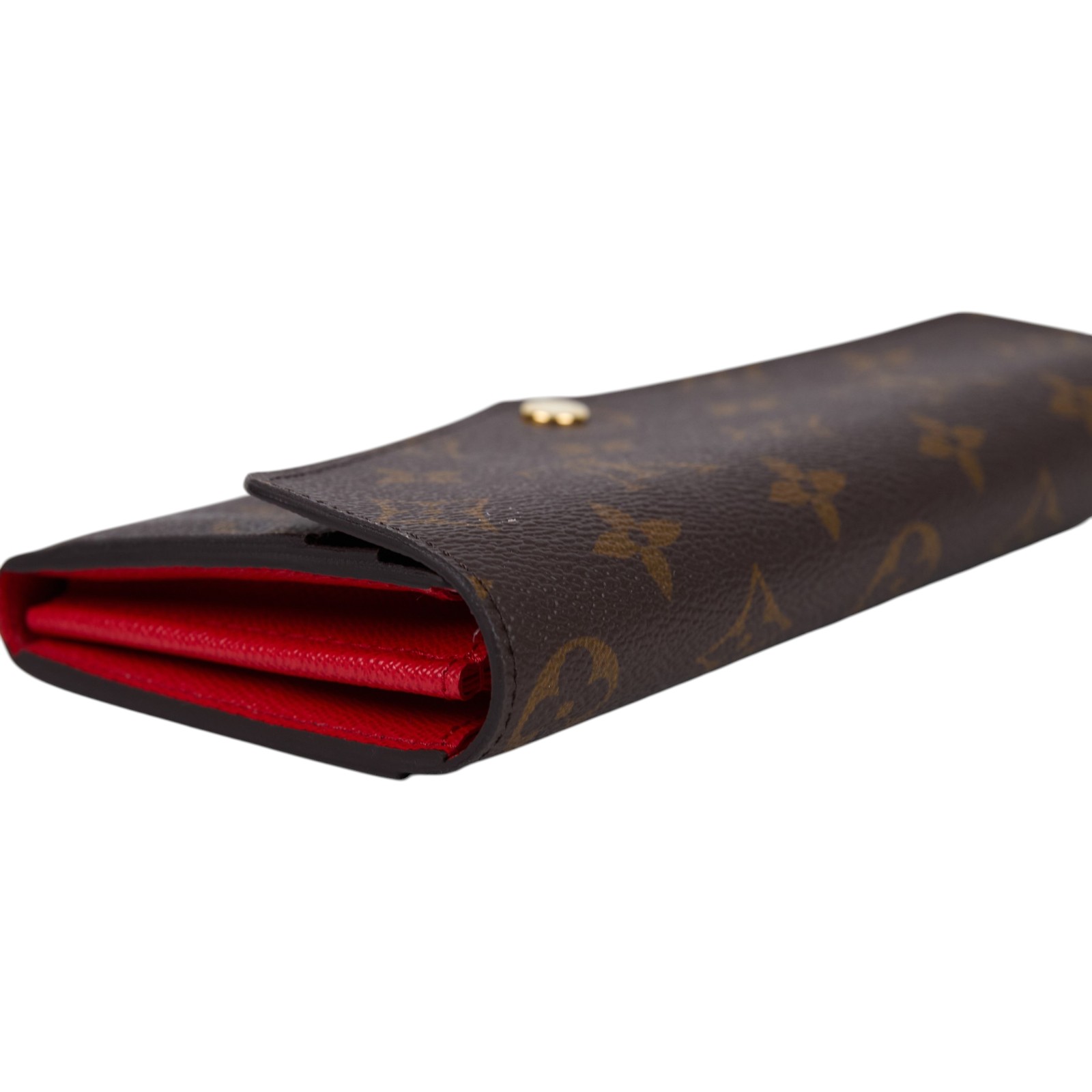 路易威登 LOUIS VUITTON Sarah 錢包 口蓋長夾 罌粟紅色 M62236 原花 Sarah 長夾 原廠盒子/防塵袋