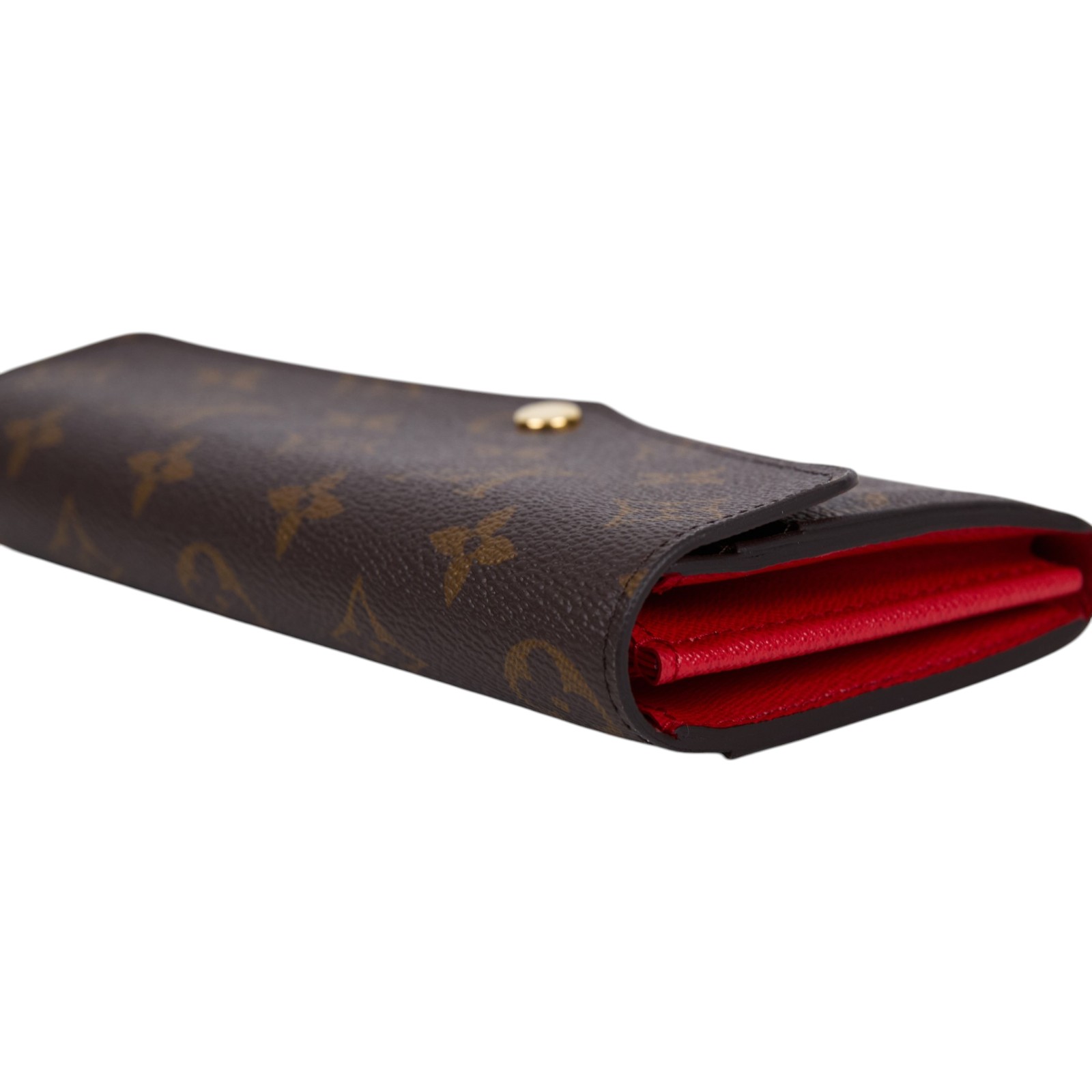 路易威登 LOUIS VUITTON Sarah 錢包 口蓋長夾 罌粟紅色 M62236 原花 Sarah 長夾 原廠盒子/防塵袋