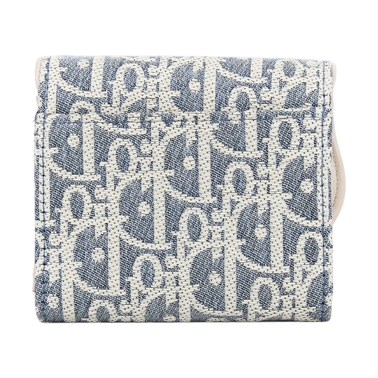 迪奧 CHRISTIAN DIOR Saddle Lotus 錢包 短夾 緹花 S5652CDFD 牛仔SADDLE短夾 無附屬品