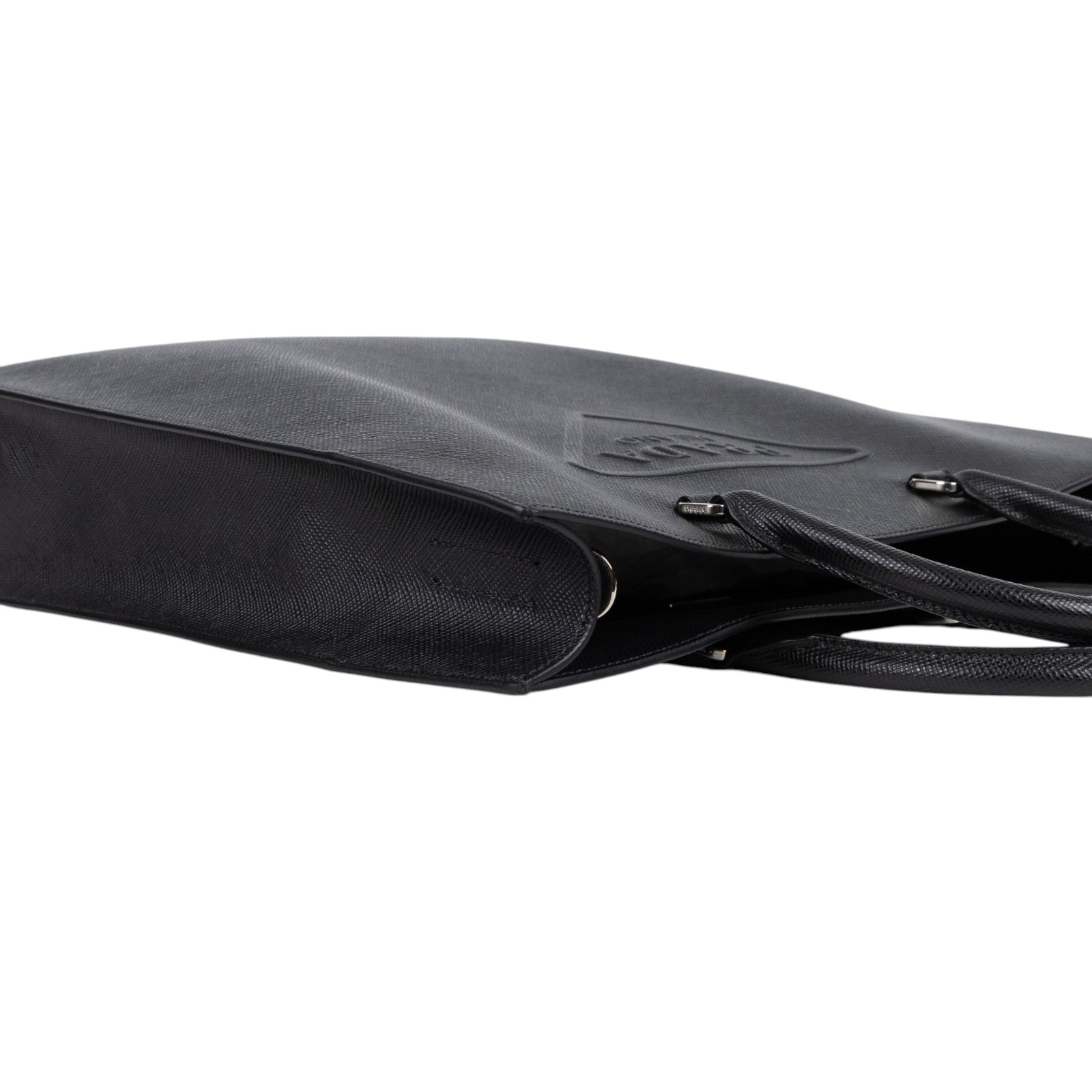 普拉達 PRADA Triangle 手提包 肩背包 斜背包 2VG084_2FAD 黑色SOFFIANO公事包 2WAY 防塵袋/背帶