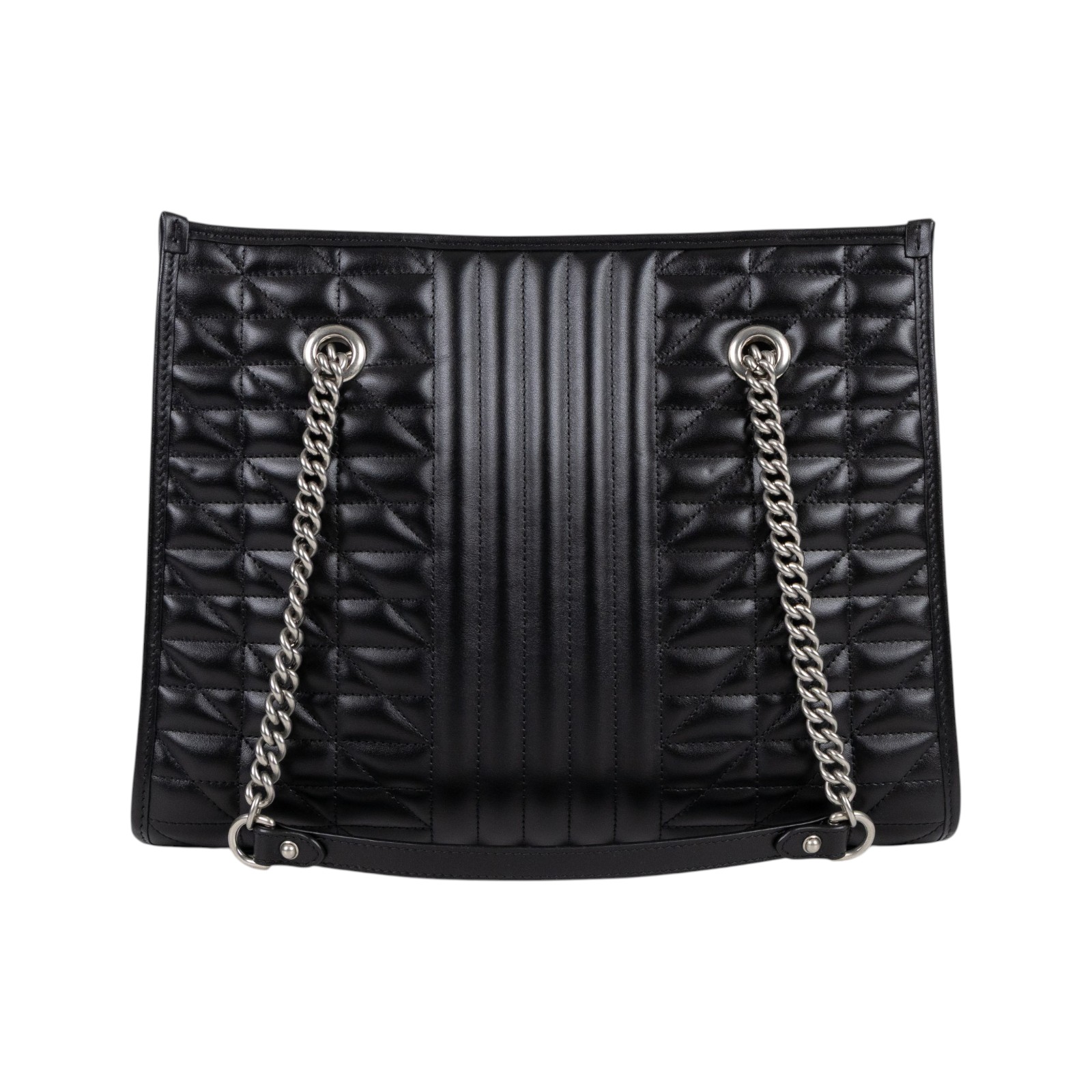 古馳 GUCCI GG Marmont 手提包 肩背包 675796. 525040 黑銀MARMONT TOTE 原廠盒子/防塵袋/購買證明