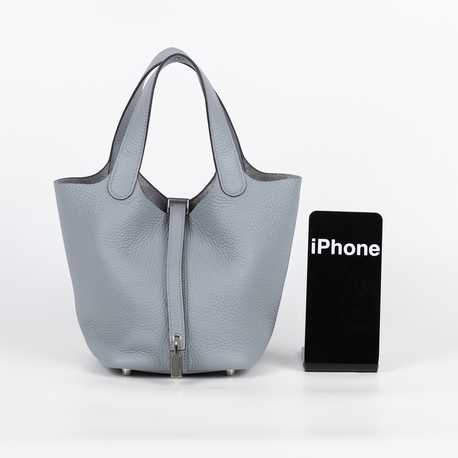 愛馬仕 Hermes Picotin Lock 18 菜籃子包 銀色五金 木偶灰 H056289CKP0 /K PU 002 NI  原廠盒子/防塵袋2/鎖組/購買證明