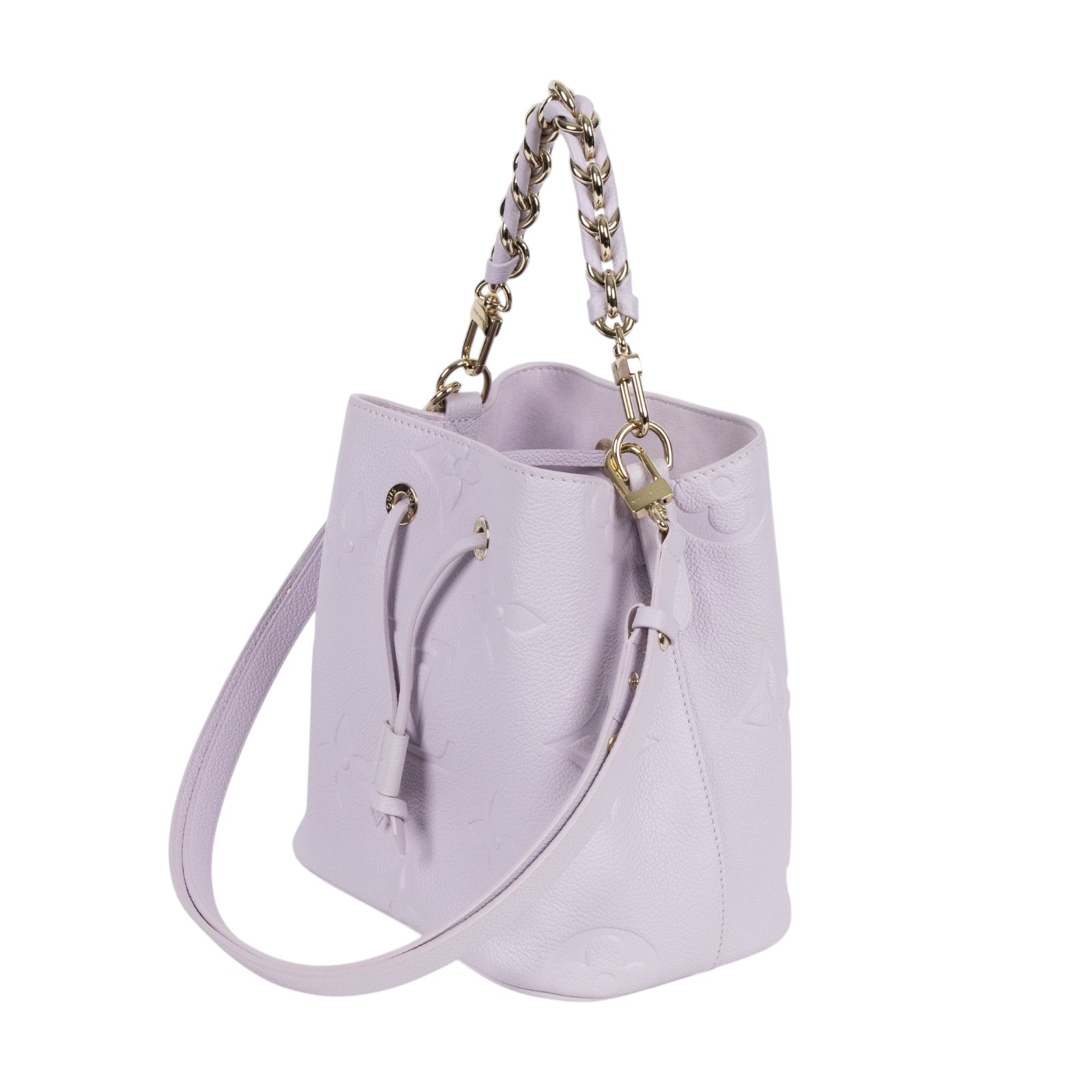 路易威登 LOUIS VUITTON Néonoé BB 肩背 手提包 小型水桶包 Misty Lilac色 M25675 晶片款  原廠盒子/背帶