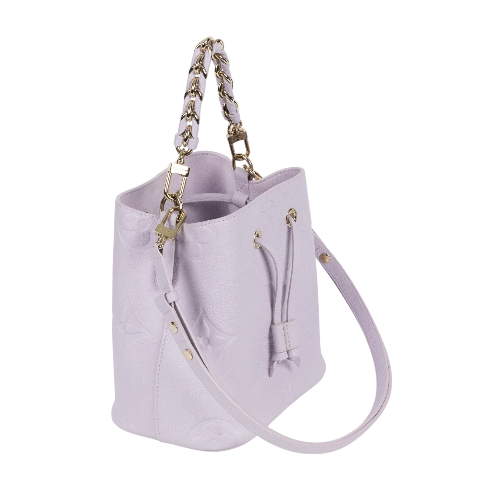 路易威登 LOUIS VUITTON Néonoé BB 肩背 手提包 小型水桶包 Misty Lilac色 M25675 晶片款  原廠盒子/背帶