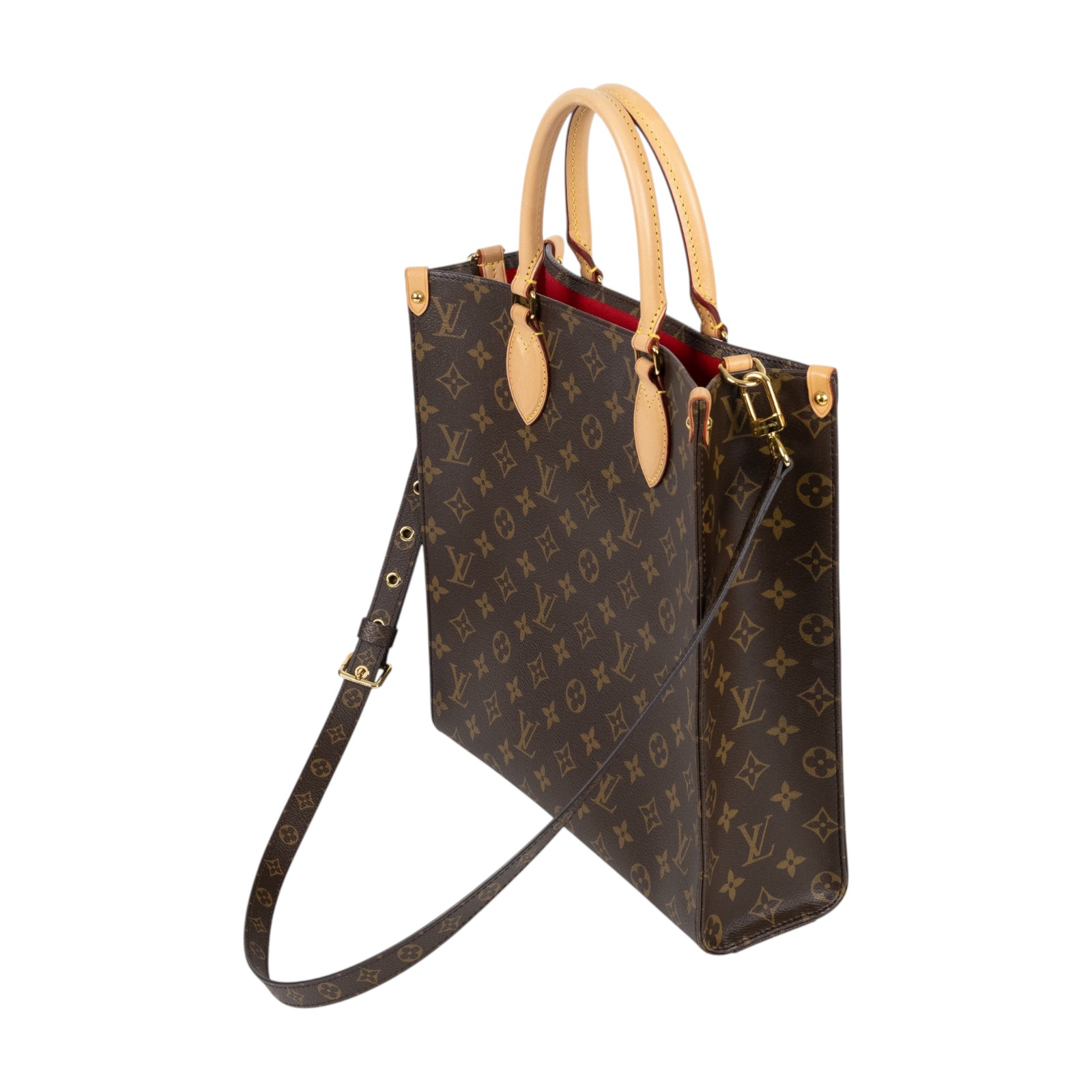 路易威登 LOUIS VUITTON Sac Plat PM 手袋 M45848 晶片款 原花琴譜包 原廠盒子/背帶