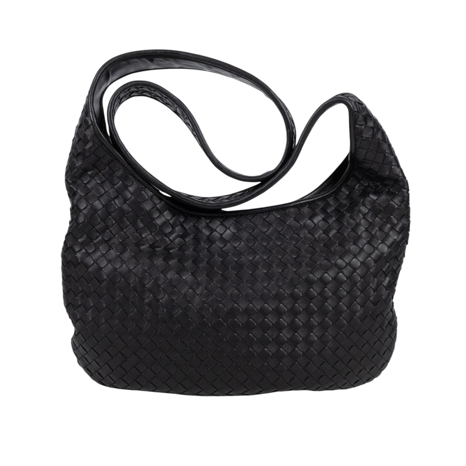 寶緹嘉 BOTTEGA VENETA Veneto Bag 斜背包 826877V5KD0 黑編織Veneto肩背包 防塵袋/購買證明