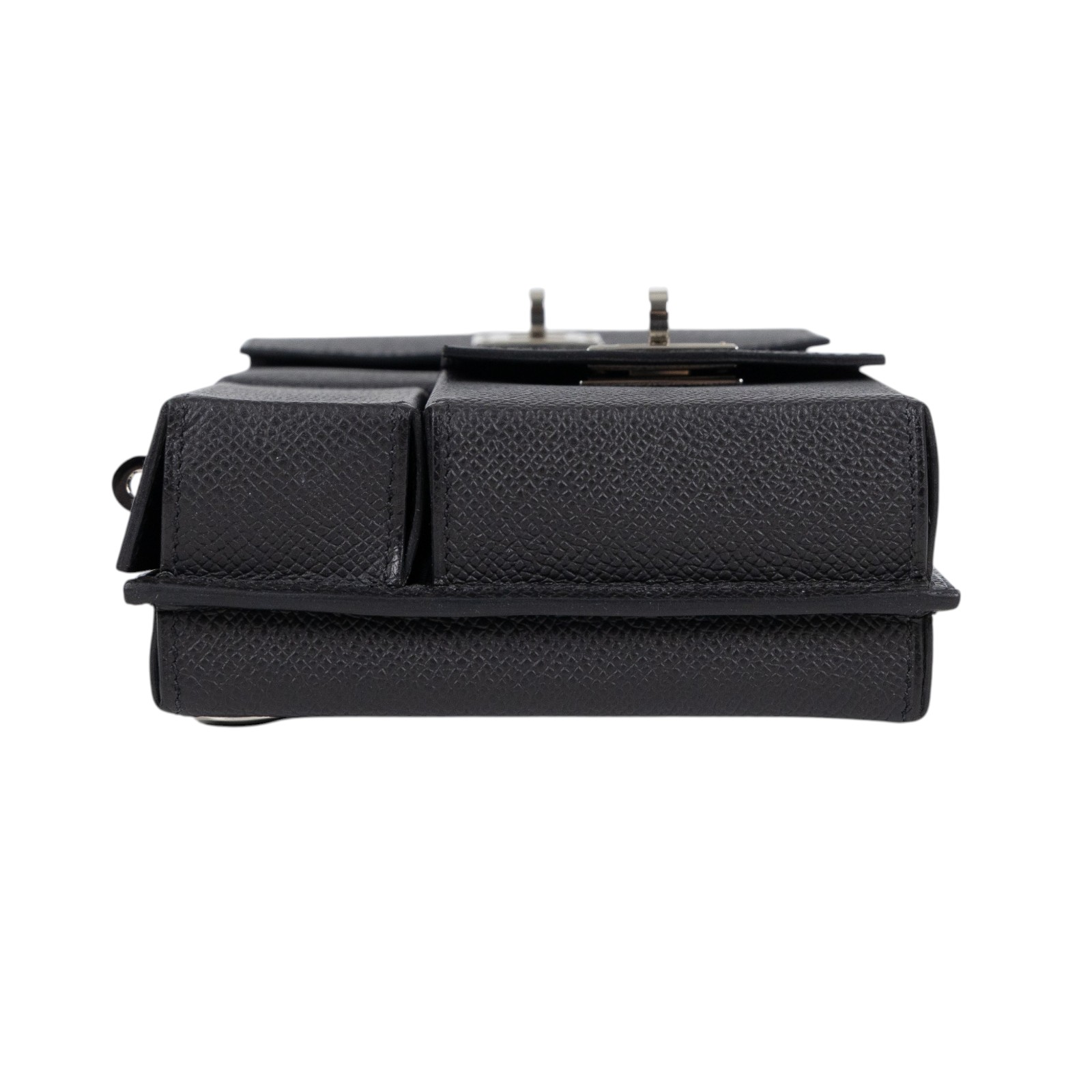 愛馬仕 Hermes Kelly Multipocket To Go pouch 肩背包 銀色五金 黑色 H085433CK89 /W TI 009 AW  原廠盒子/防塵袋/購買證明影本