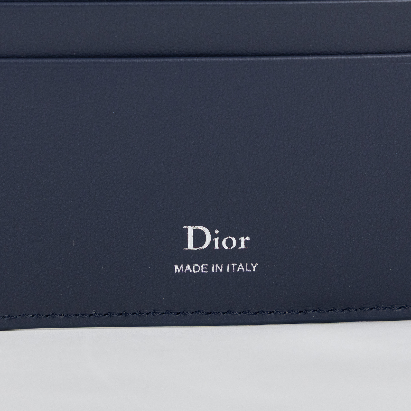 迪奧 CHRISTIAN DIOR 短夾 錢包 皮夾 2ESBH027GLF 藍緹花壓紋對開短夾 原廠盒子/防塵袋