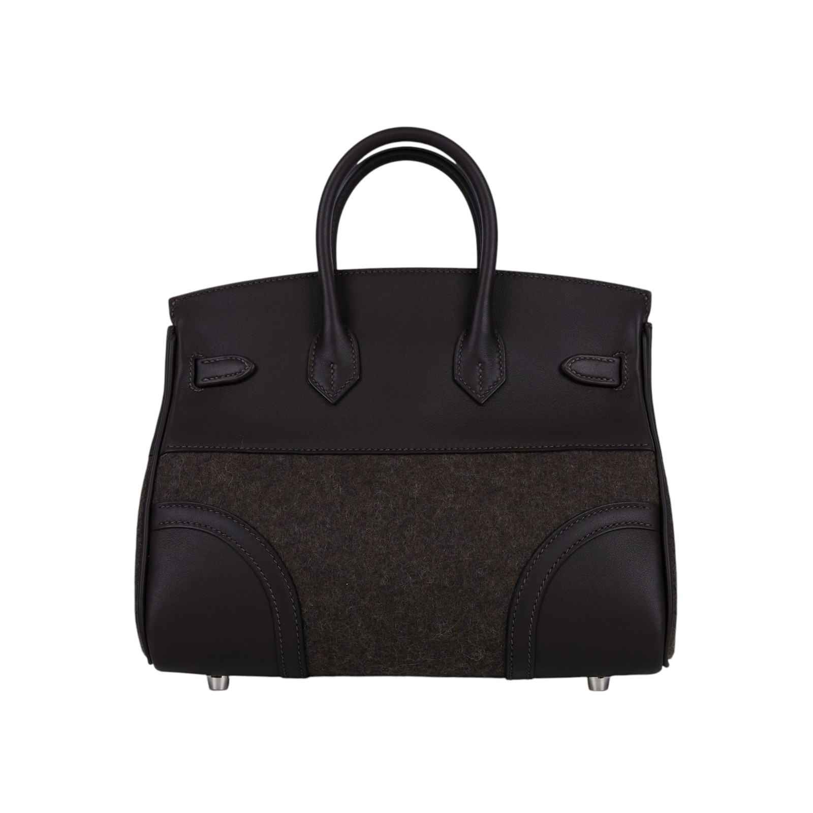 愛馬仕 Hermes Birkin Bag 柏金包 25 Go Team 銀色五金 烏木色 H084950CKAD RN1031  原廠盒子/防塵袋3/鎖組/流蘇/購買證明影本