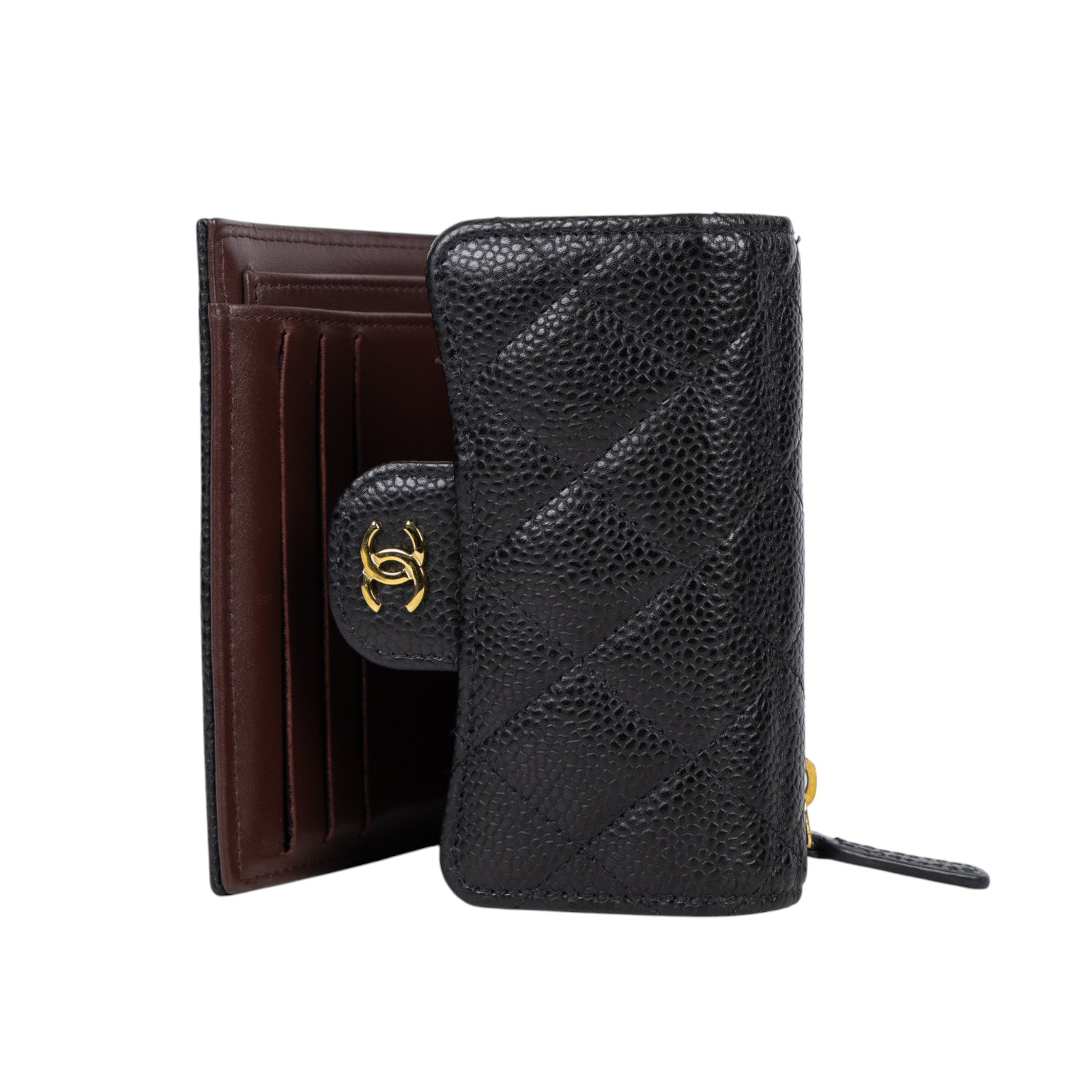 香奈兒 CHANEL 經典 小型 口蓋 皮夾 短夾  AP0231 晶片款 黑荔枝COCO短夾 原廠盒子/防塵袋