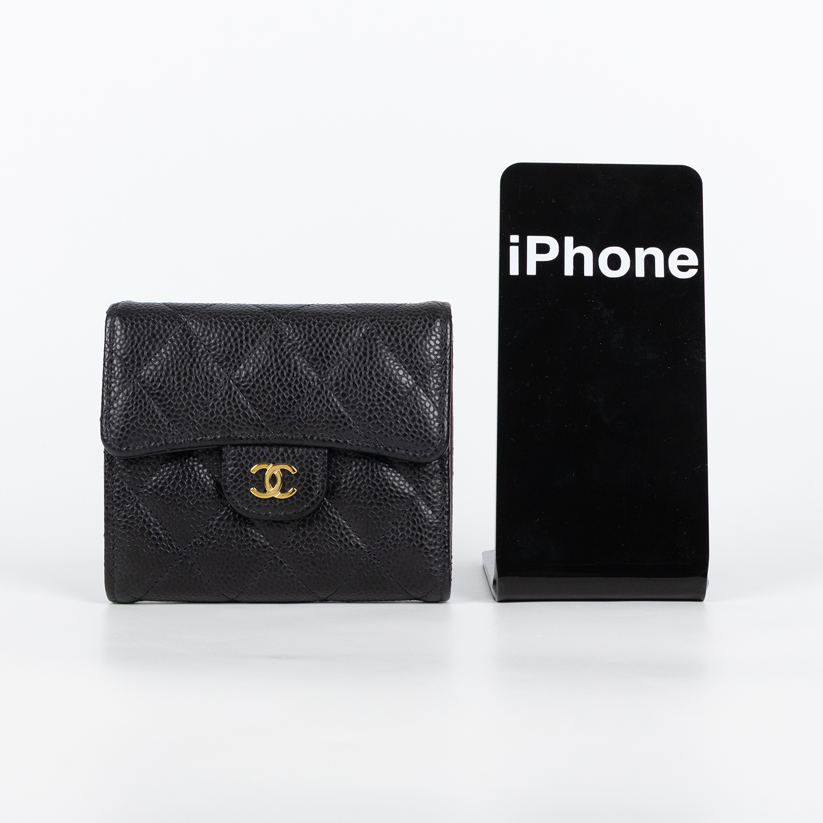 香奈兒 CHANEL 經典 小型 口蓋 皮夾 短夾  AP0231 晶片款 黑荔枝COCO短夾 原廠盒子/防塵袋