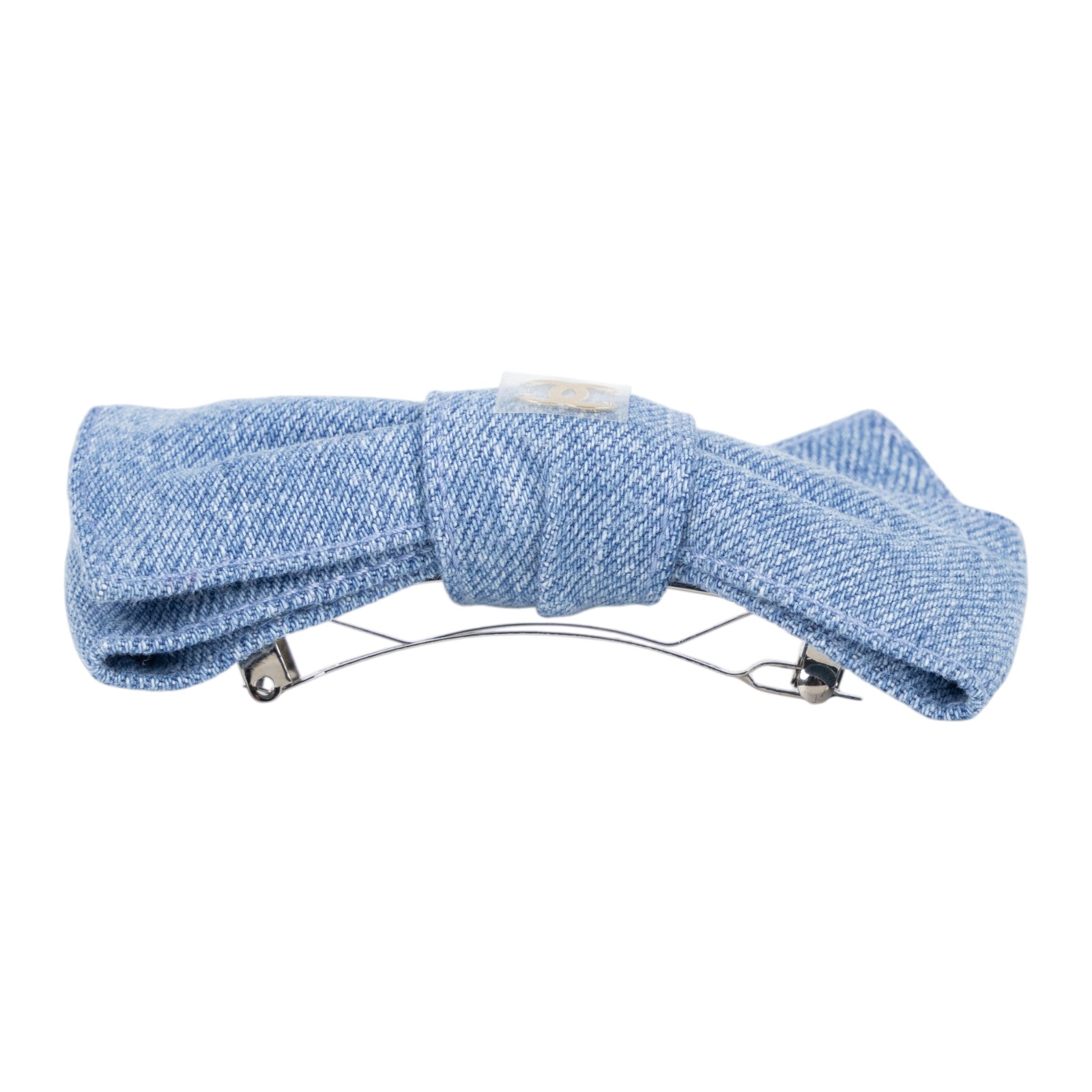 香奈兒 CHANEL 髮夾 AAB661 B23096 牛仔蝴蝶結髮夾 原廠盒子