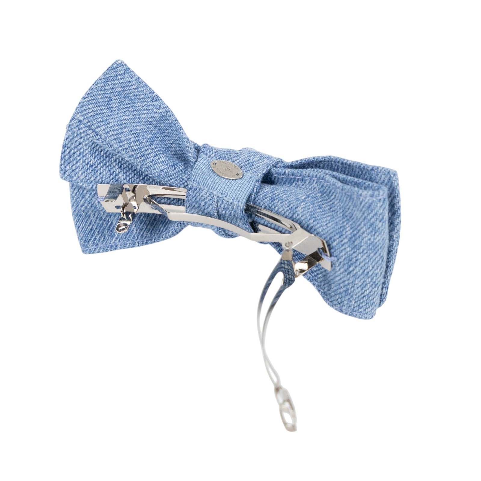 香奈兒 CHANEL 髮夾 AAB661 B23096 牛仔蝴蝶結髮夾 原廠盒子