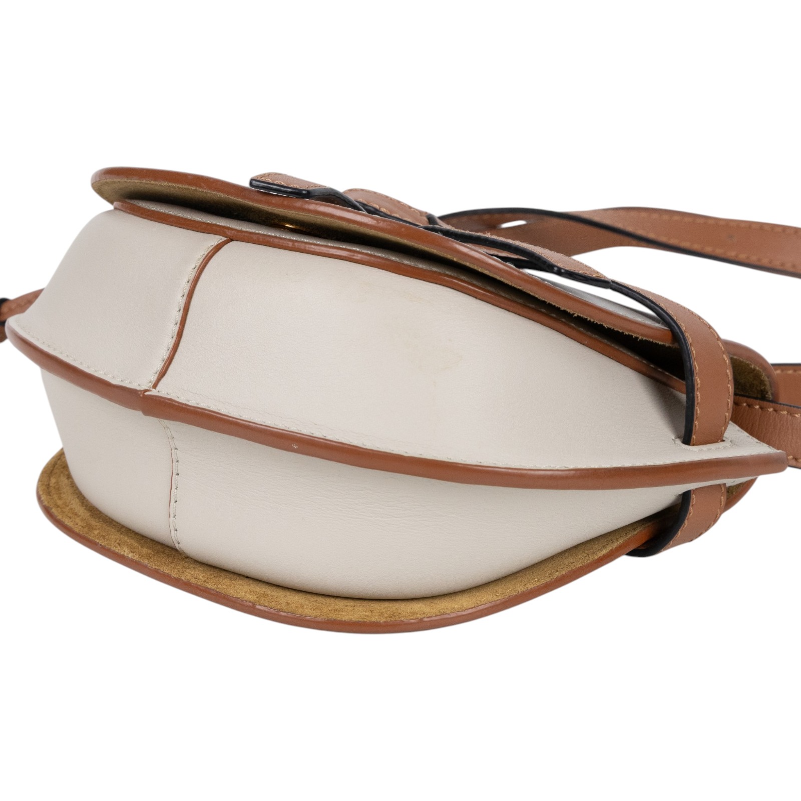 羅意威 LOEWE Mini Gate Dual bag 迷你 小牛皮 肩背包 A650N46X12 淺灰拚焦糖GATE MINI 原廠盒子/防塵袋
