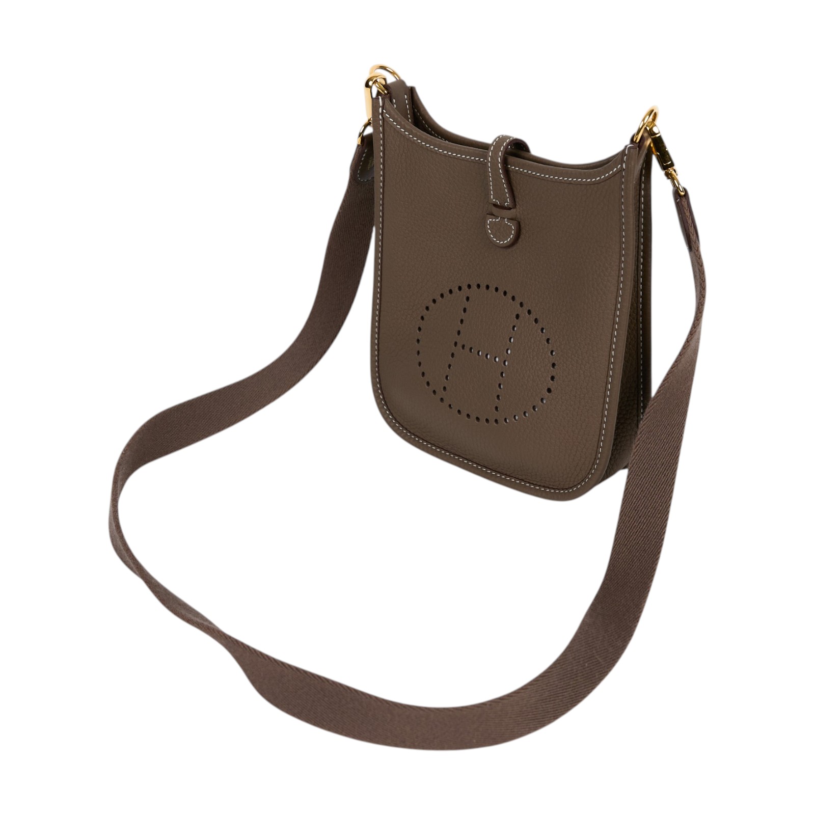 愛馬仕 Hermes Evelyne Bag Mini 伊芙琳包 Evelyne 16 EV16 K MI 011 BC  背帶