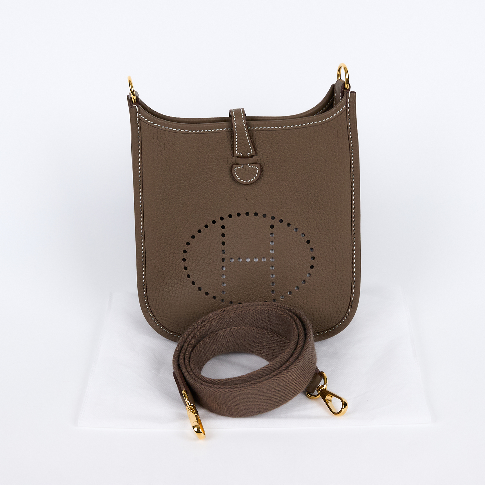 愛馬仕 Hermes Evelyne Bag Mini 伊芙琳包 Evelyne 16 EV16 K MI 011 BC  背帶