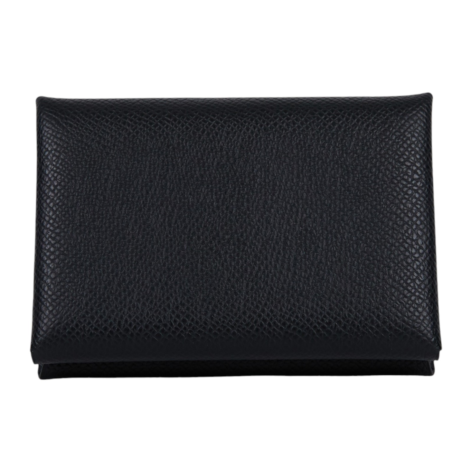 愛馬仕 Hermes Calvi Duo 卡包 黑色 銀色五金 H083035CK89 /W MZ 001 HA W刻 黑CALVI DUO 無附屬品