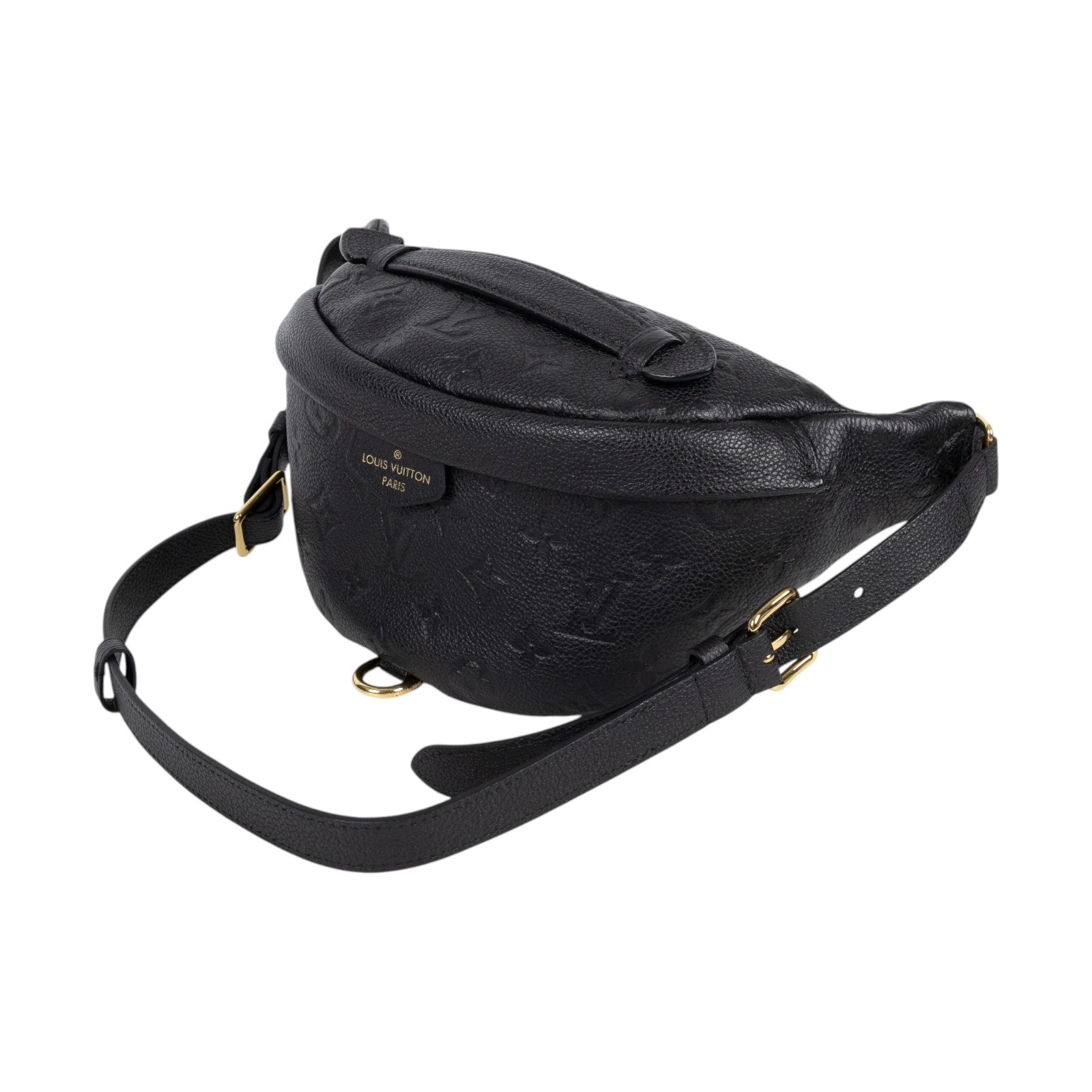 路易威登 LOUIS VUITTON 壓紋皮革 腰包 M44812 黑壓紋EMPREINTE胸包 無附屬品