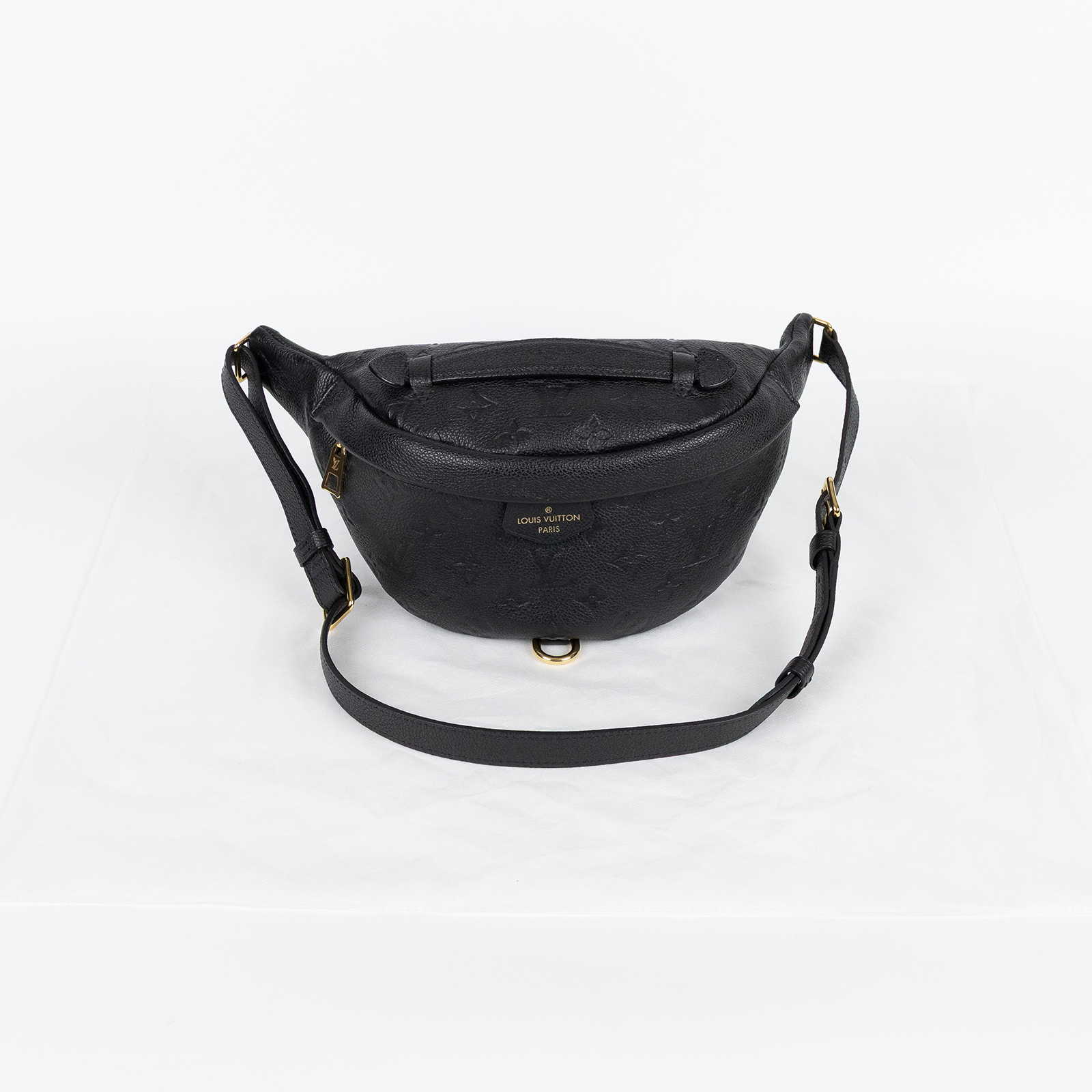 路易威登 LOUIS VUITTON 壓紋皮革 腰包 M44812 黑壓紋EMPREINTE胸包 無附屬品