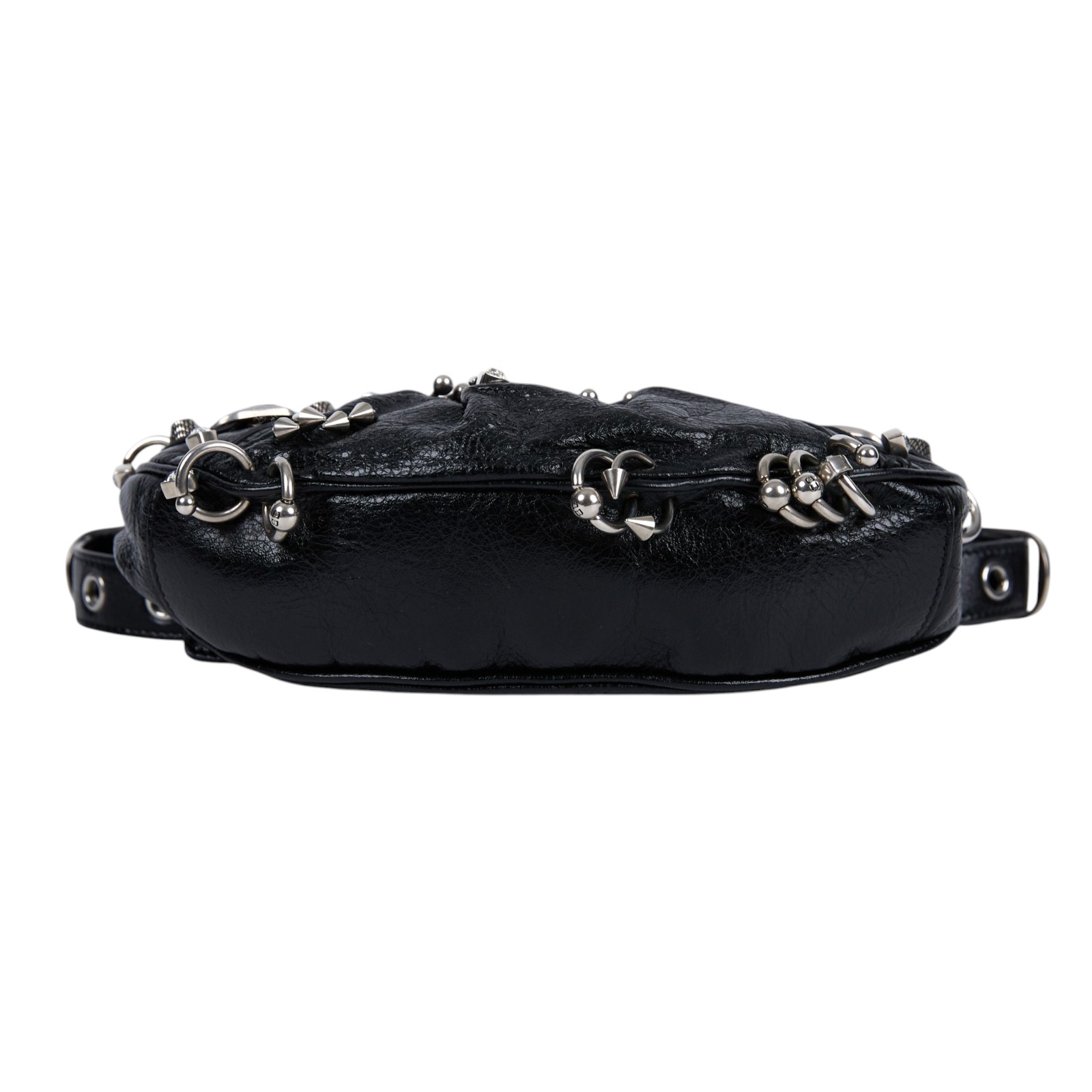 巴黎世家 BALENCIAGA Le cagole XS 半月 可頌包 6713092AALB  防塵袋/鏡子/內袋/購買證明