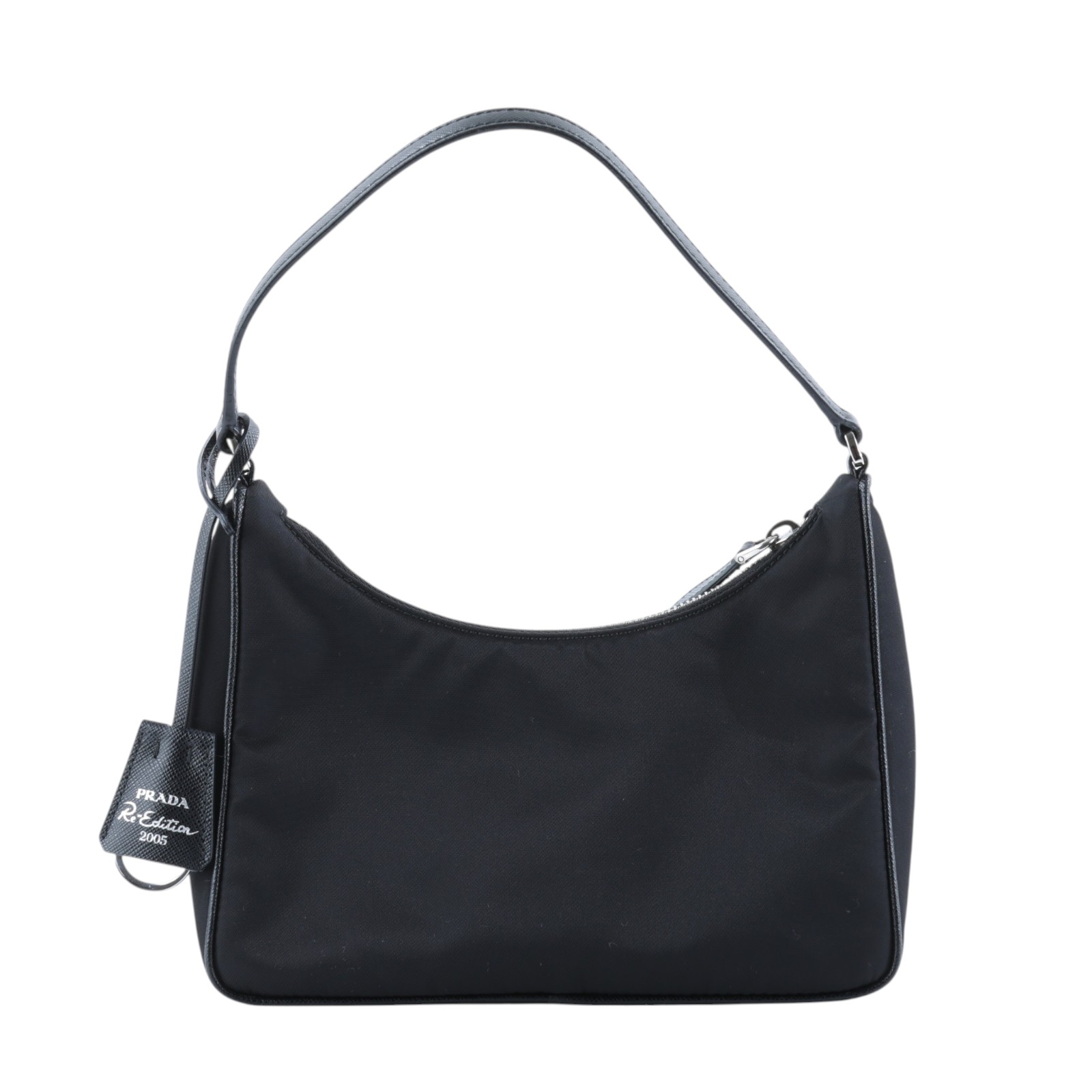 普拉達 PRADA Prada Re-Edition 環保尼龍 迷你袋 1NE204_R064 黑尼龍HOBO腋下包 防塵袋