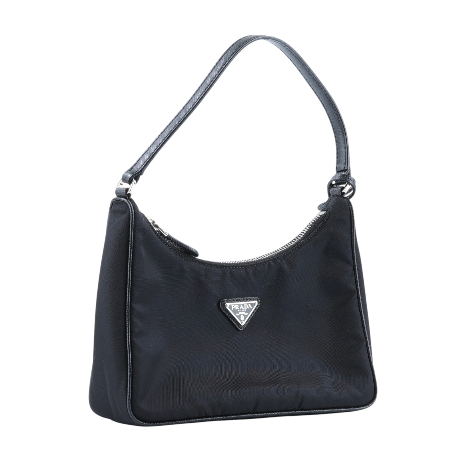 普拉達 PRADA Prada Re-Edition 環保尼龍 迷你袋 1NE204_R064 黑尼龍HOBO腋下包 防塵袋