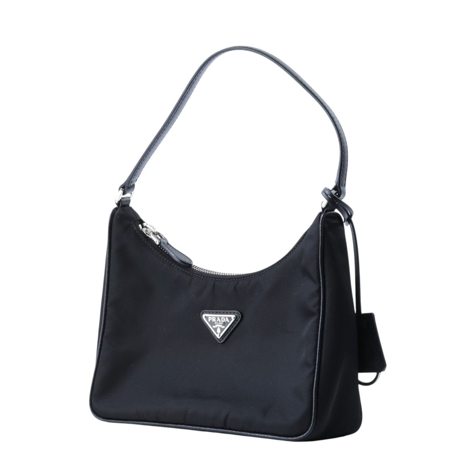 普拉達 PRADA Prada Re-Edition 環保尼龍 迷你袋 1NE204_R064 黑尼龍HOBO腋下包 防塵袋