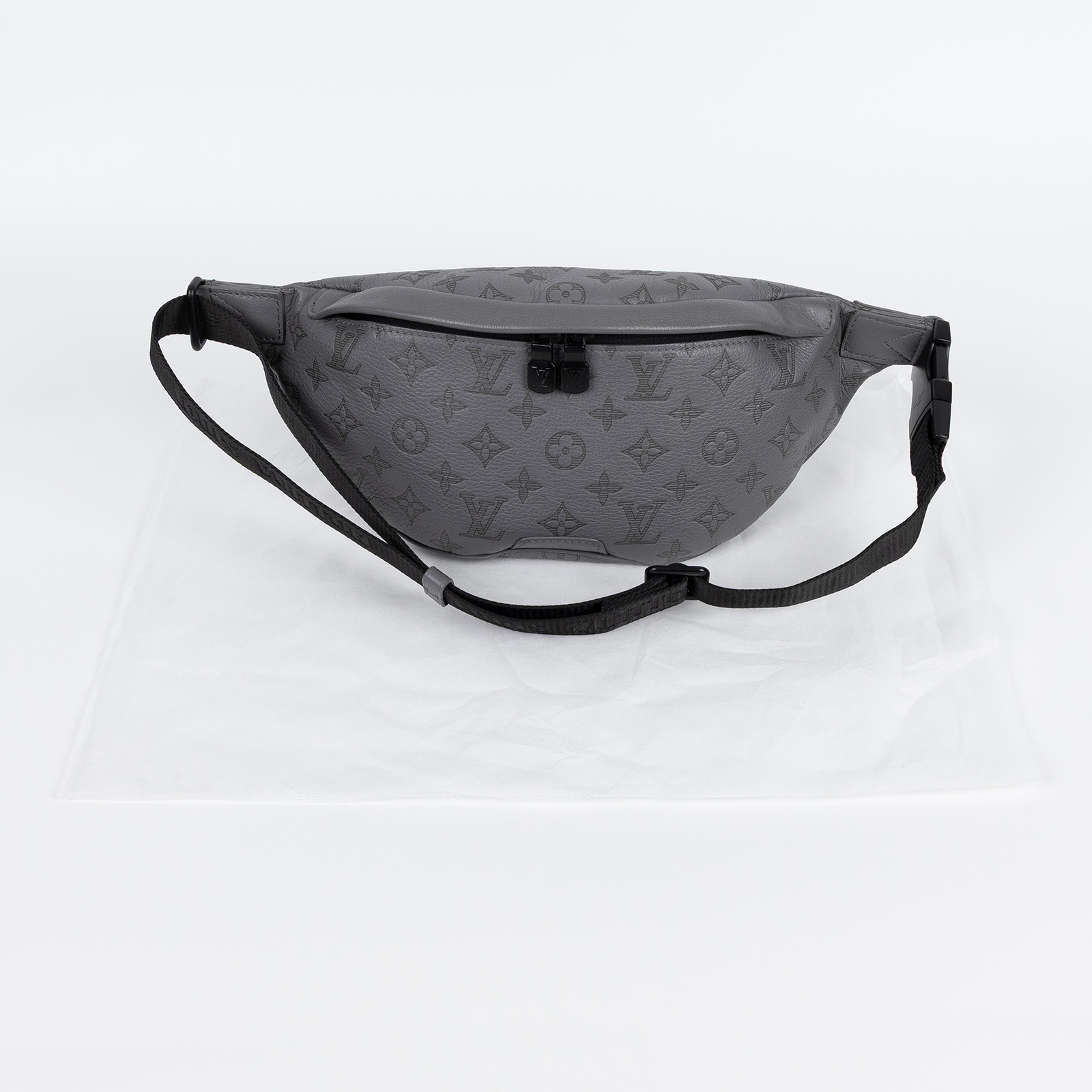 路易威登 LOUIS VUITTON Discovery 腰包 灰色 M46108 晶片款 灰壓紋DISCOVERY腰包 無附屬品