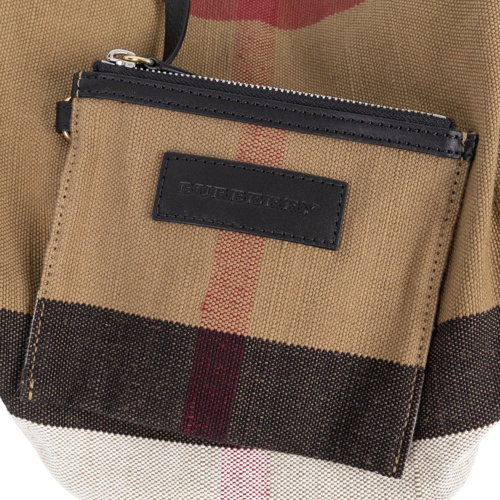 博柏利 BURBERRY 水桶包 3997284 格紋帆布水桶包 內袋