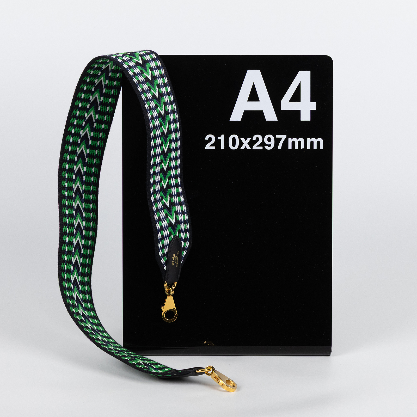 愛馬仕 Hermes Sangle Cavale 50 mm 肩背帶  Y SA 009 XX Y刻 綠編織Sangle背帶 防塵袋