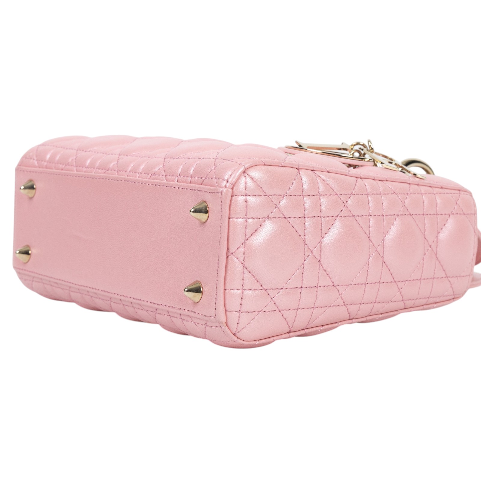 迪奧 CHRISTIAN DIOR Lady Dior My ABCDior 小型 肩背 手提包 羊皮 M0538ONGE  原廠盒子/防塵袋/背帶/保證卡