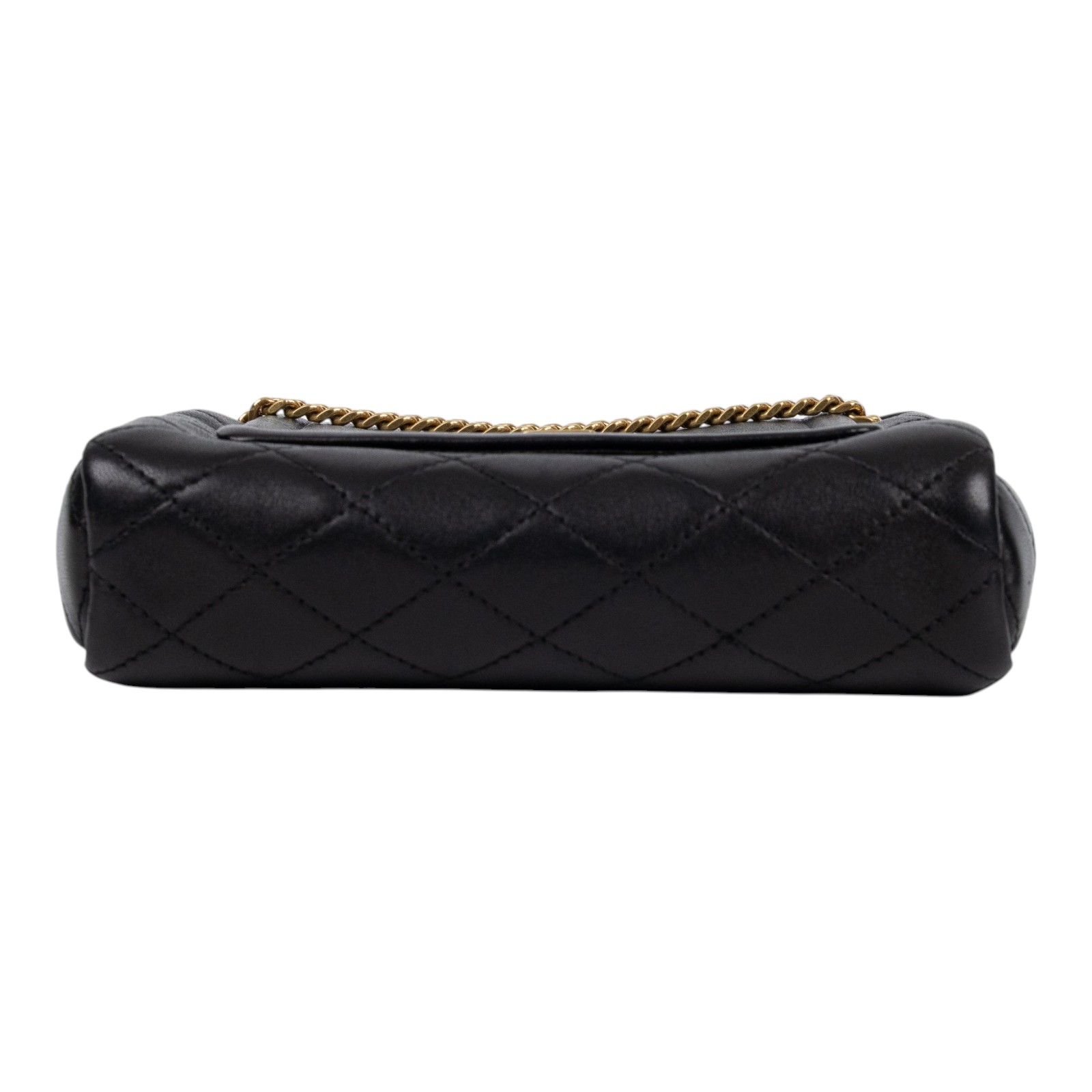 聖羅蘭 YSL SAINT LAURENT Nolia 小羊皮 迷你 手袋 肩背包 金色五金 6727381EL07 黑NOLITA MINI 無附屬品
