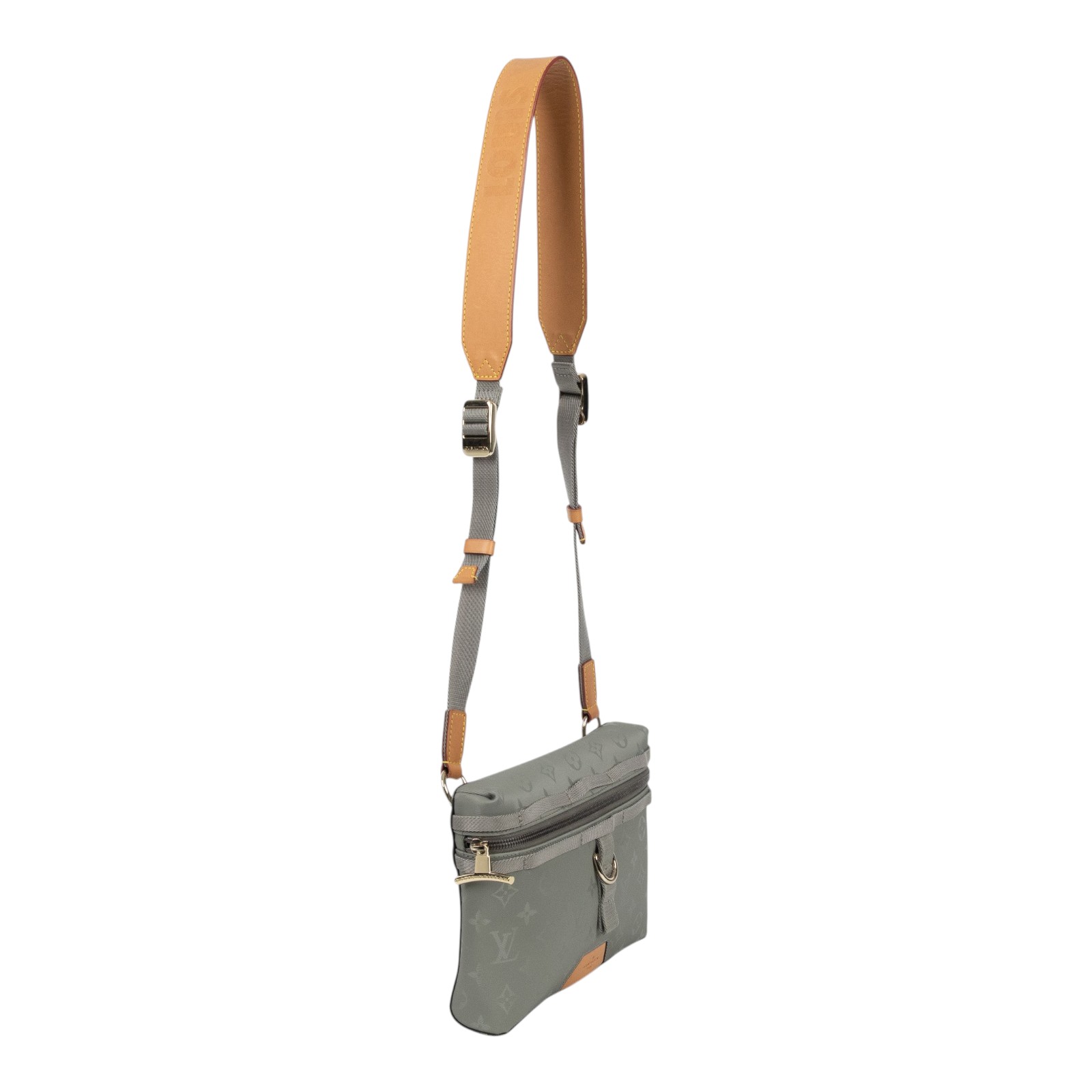 路易威登 LOUIS VUITTON Titanium Messenger PM 郵差包 斜背包 肩背包 M43889  無附屬品