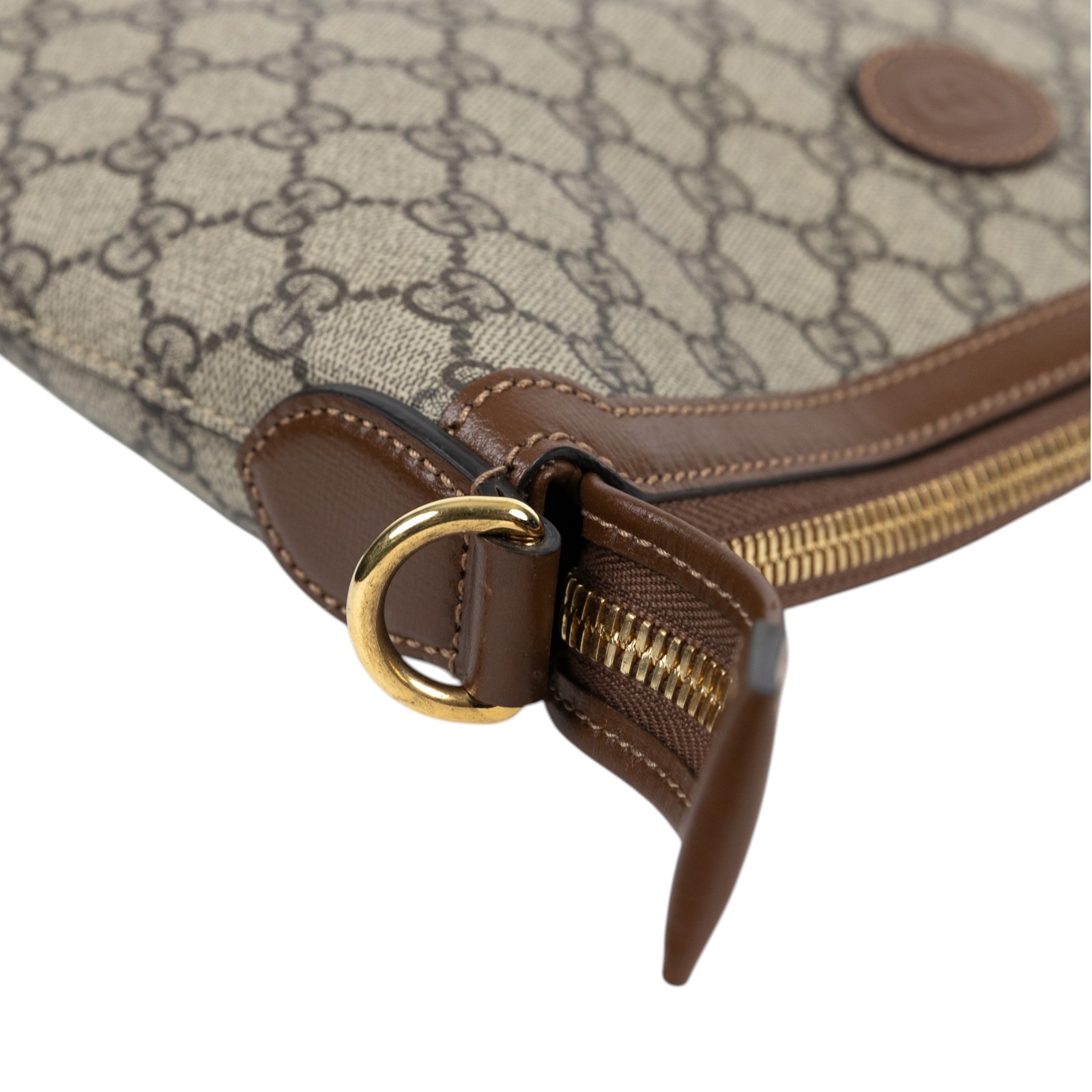 古馳 GUCCI Interlocking G 郵差袋 726833 92THG 棕GG斜背包 背帶2